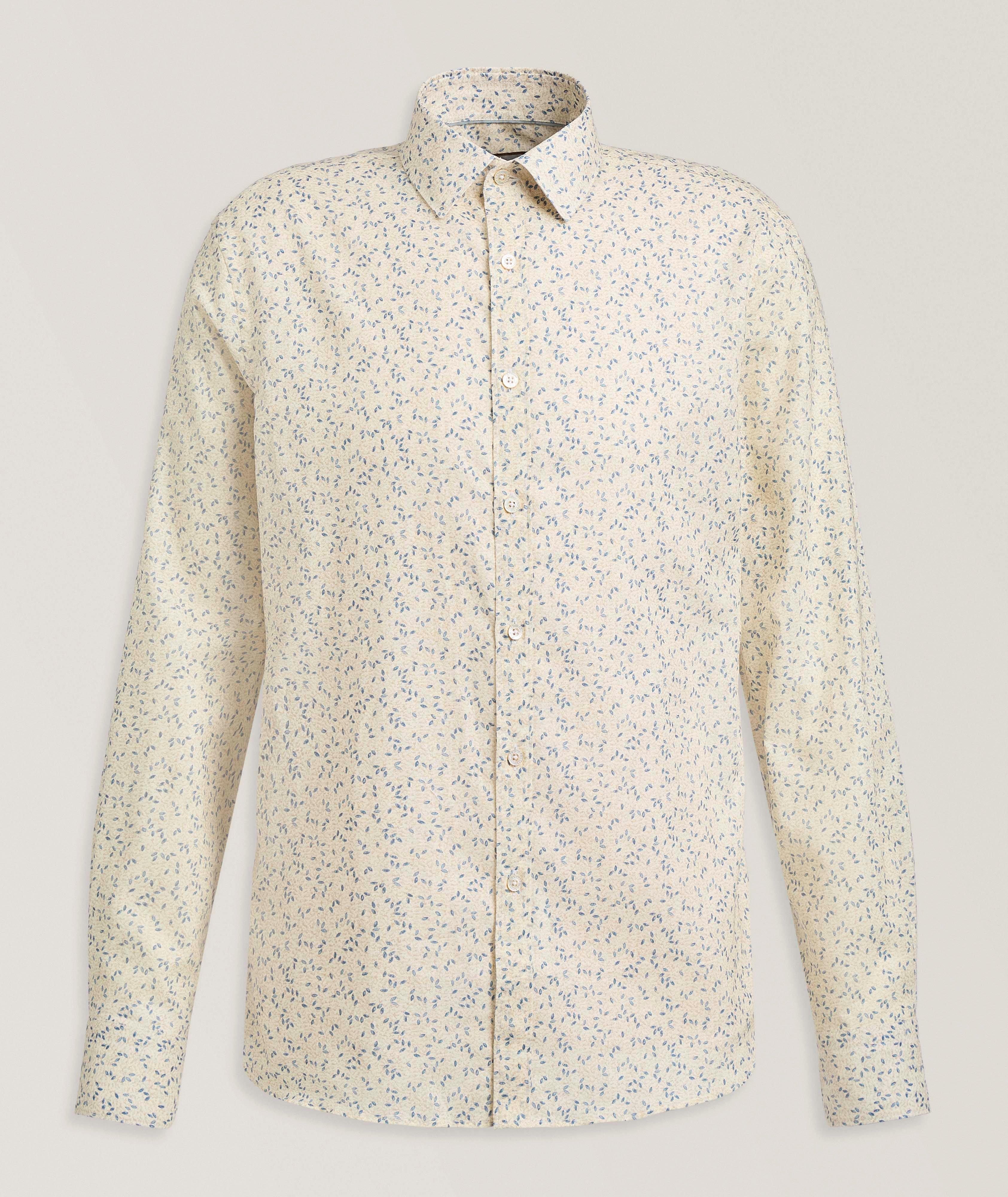 Floral Linen-Cotton Shirt image 0