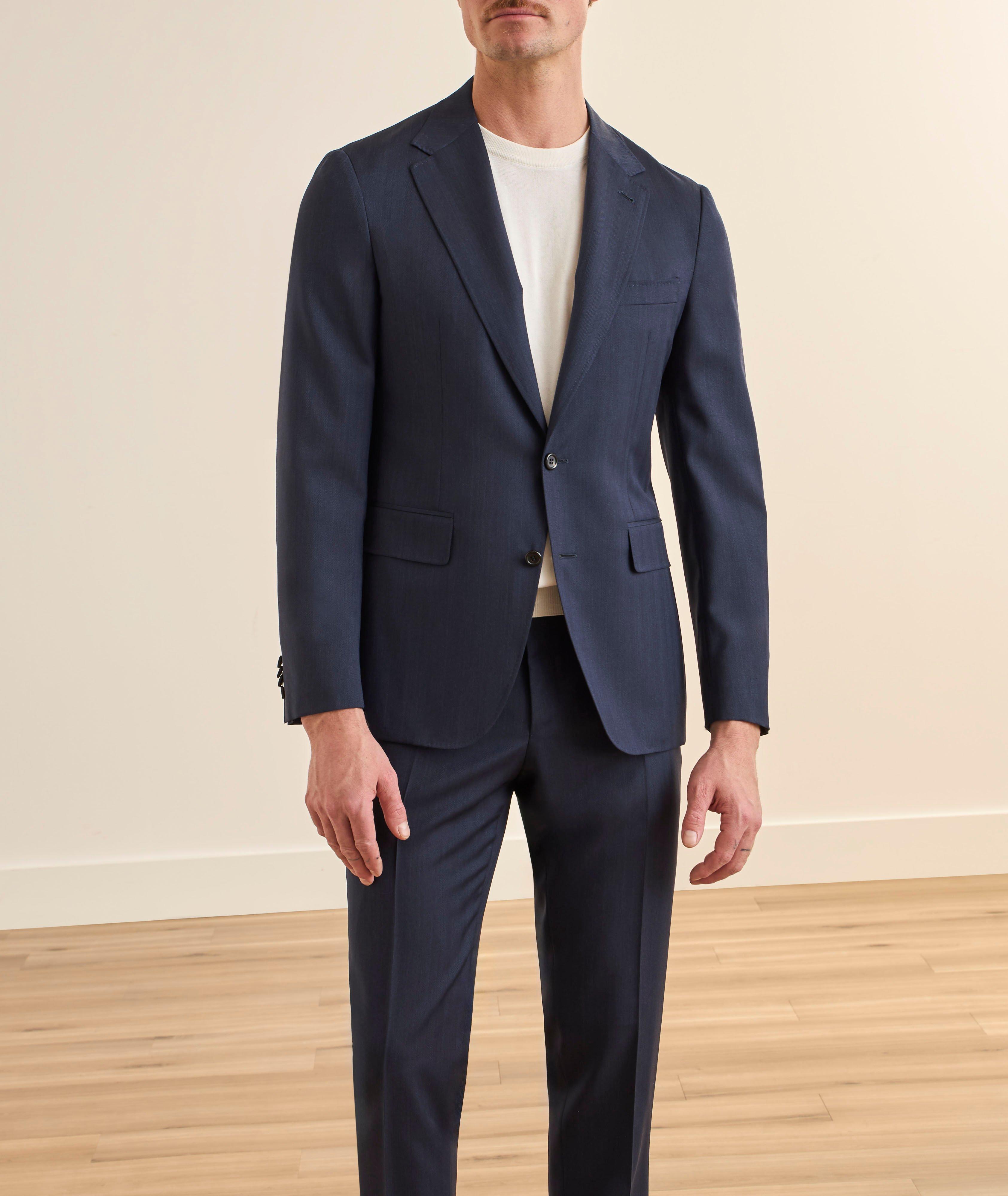 Kei Tonal Herringbone Wool Suit image 1