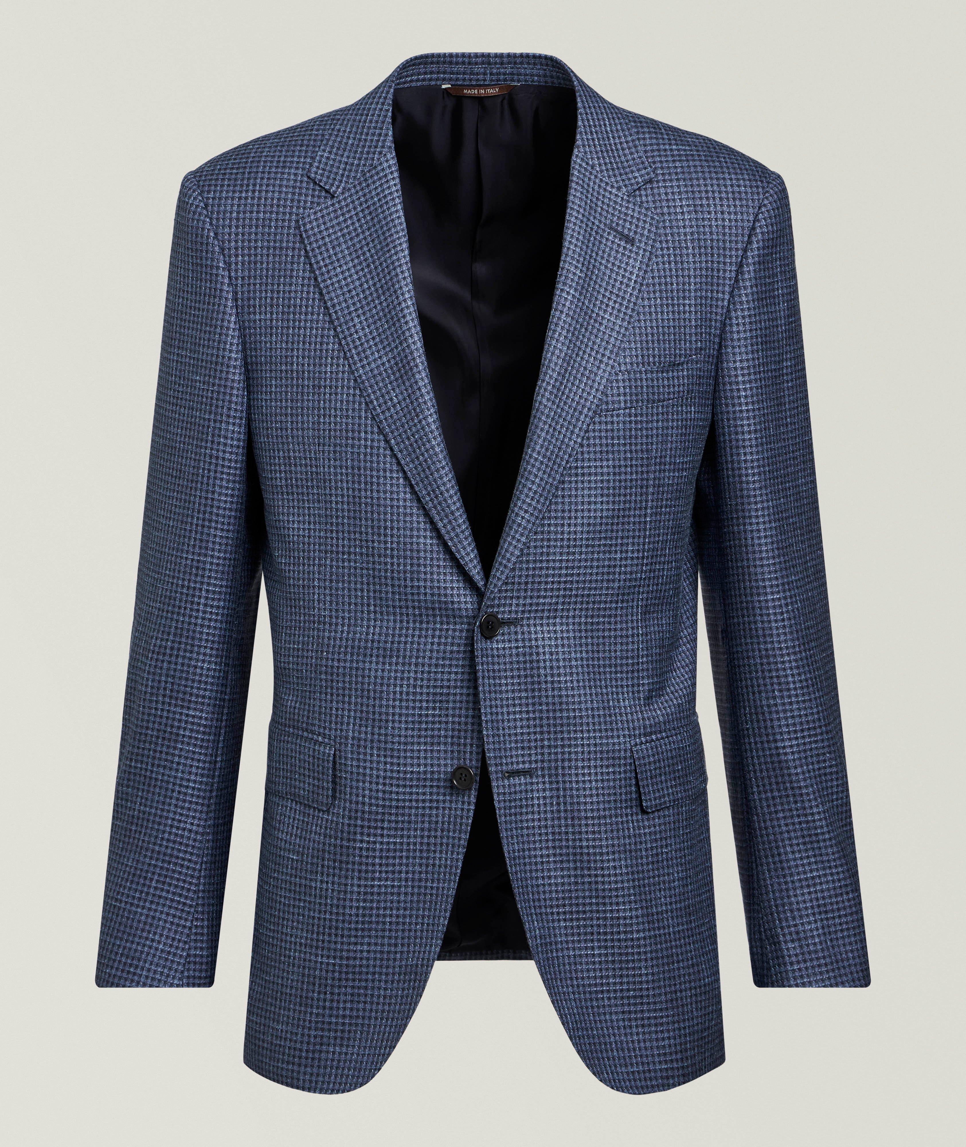 Canali Veston sport contemporain pied-de-poule