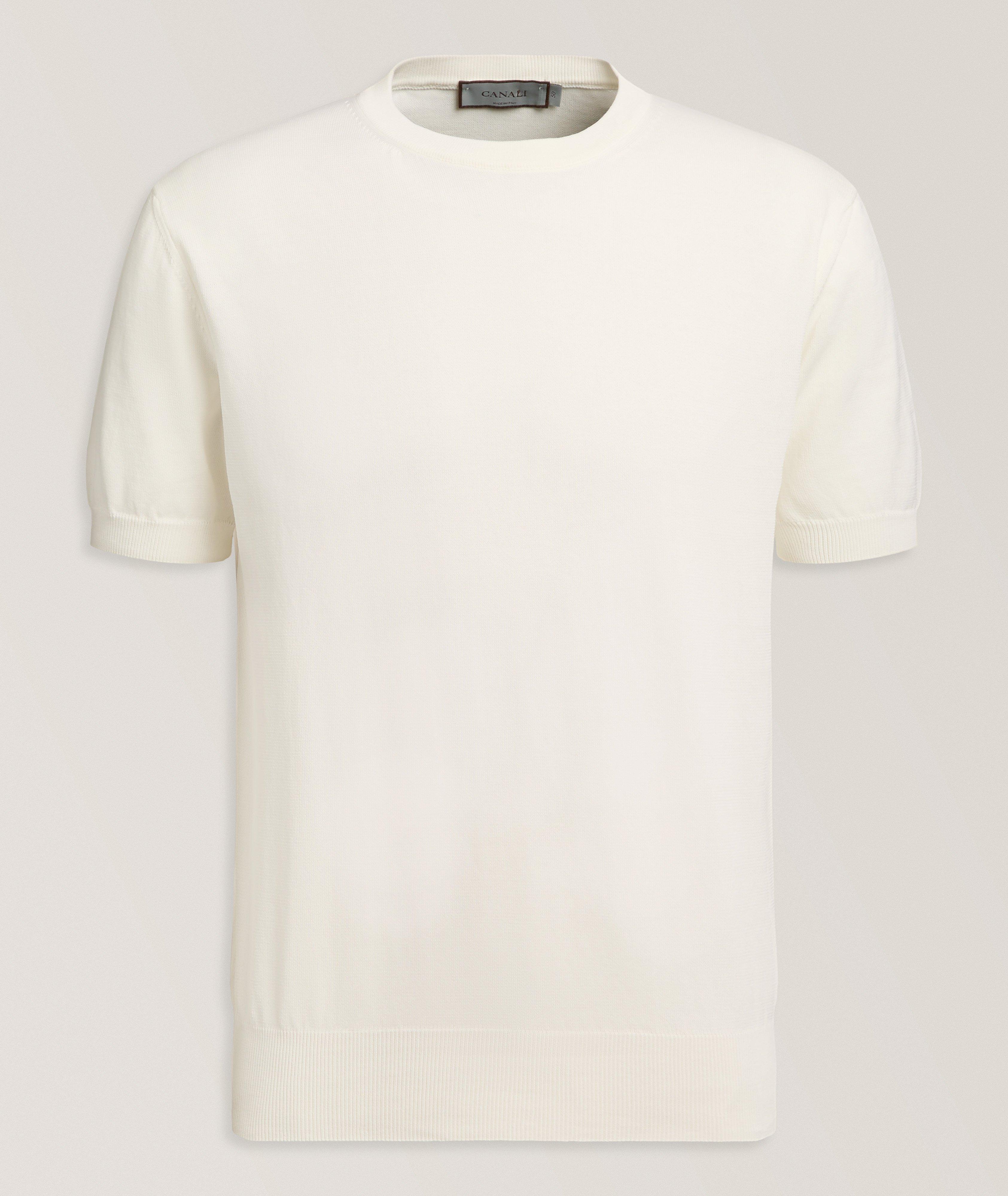 Canali T-shirt maille coton encolure ronde