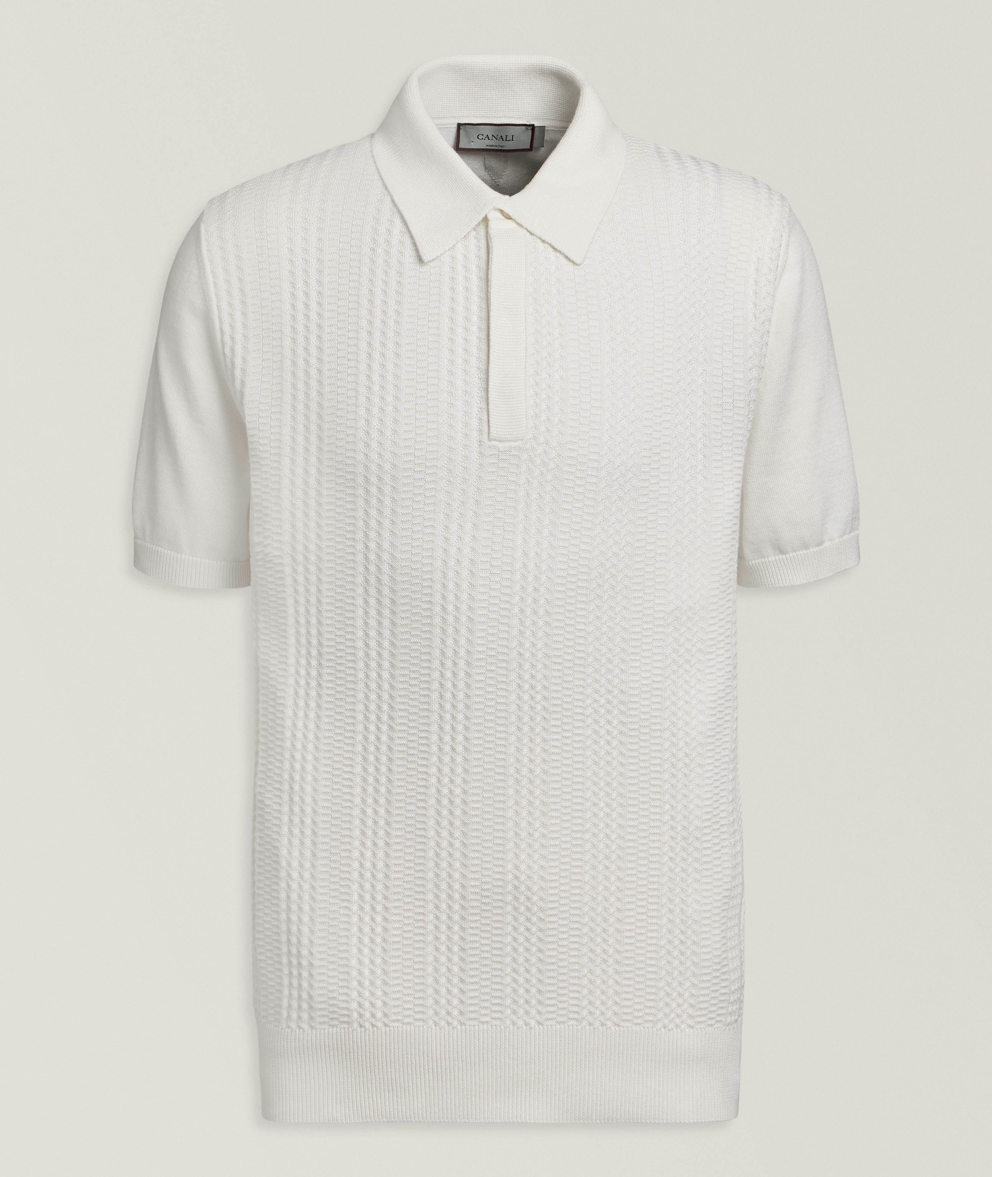 Canali Tapestry Cotton-Modal Knit Polo