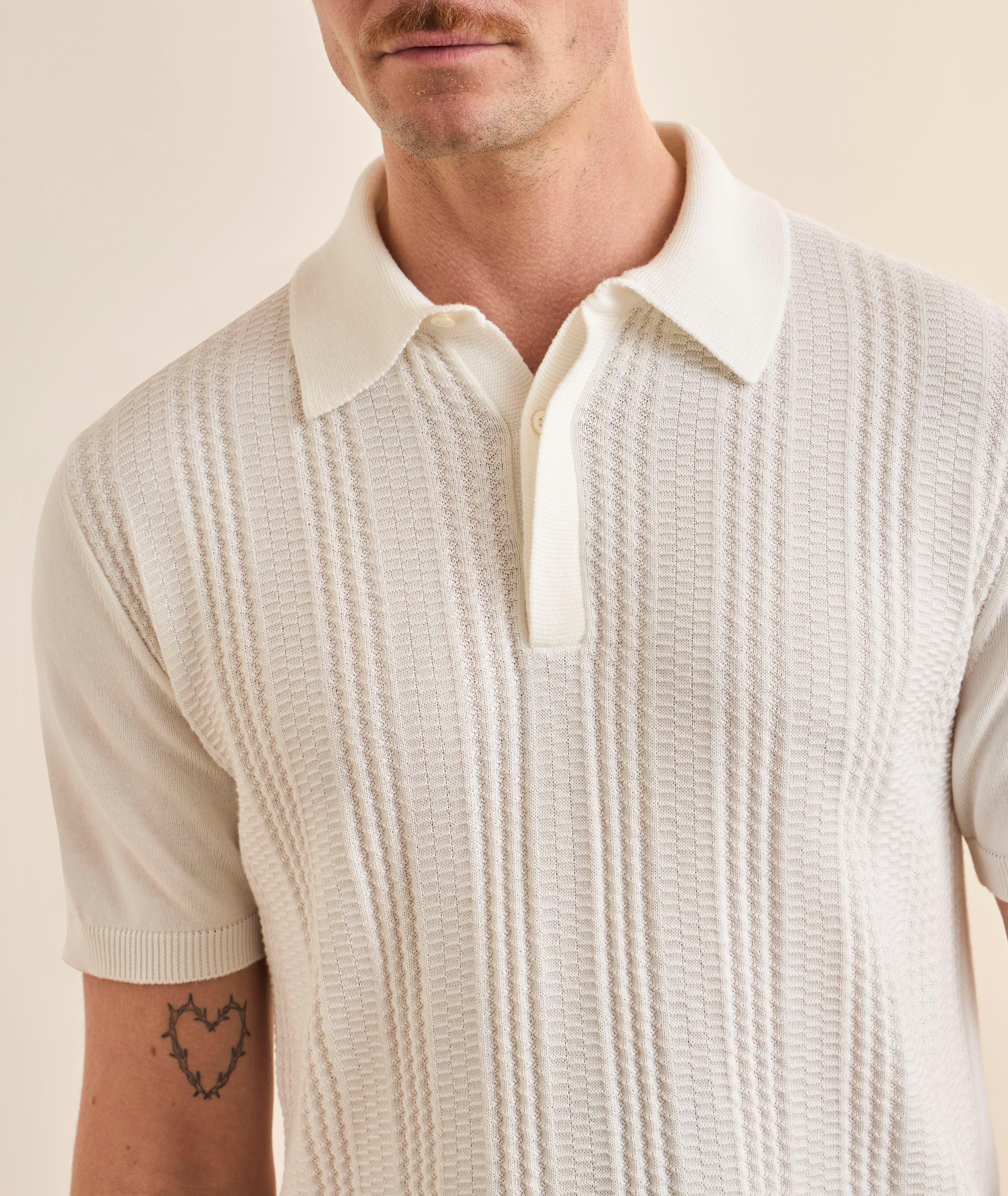 Tapestry Cotton-Modal Knit Polo image 3
