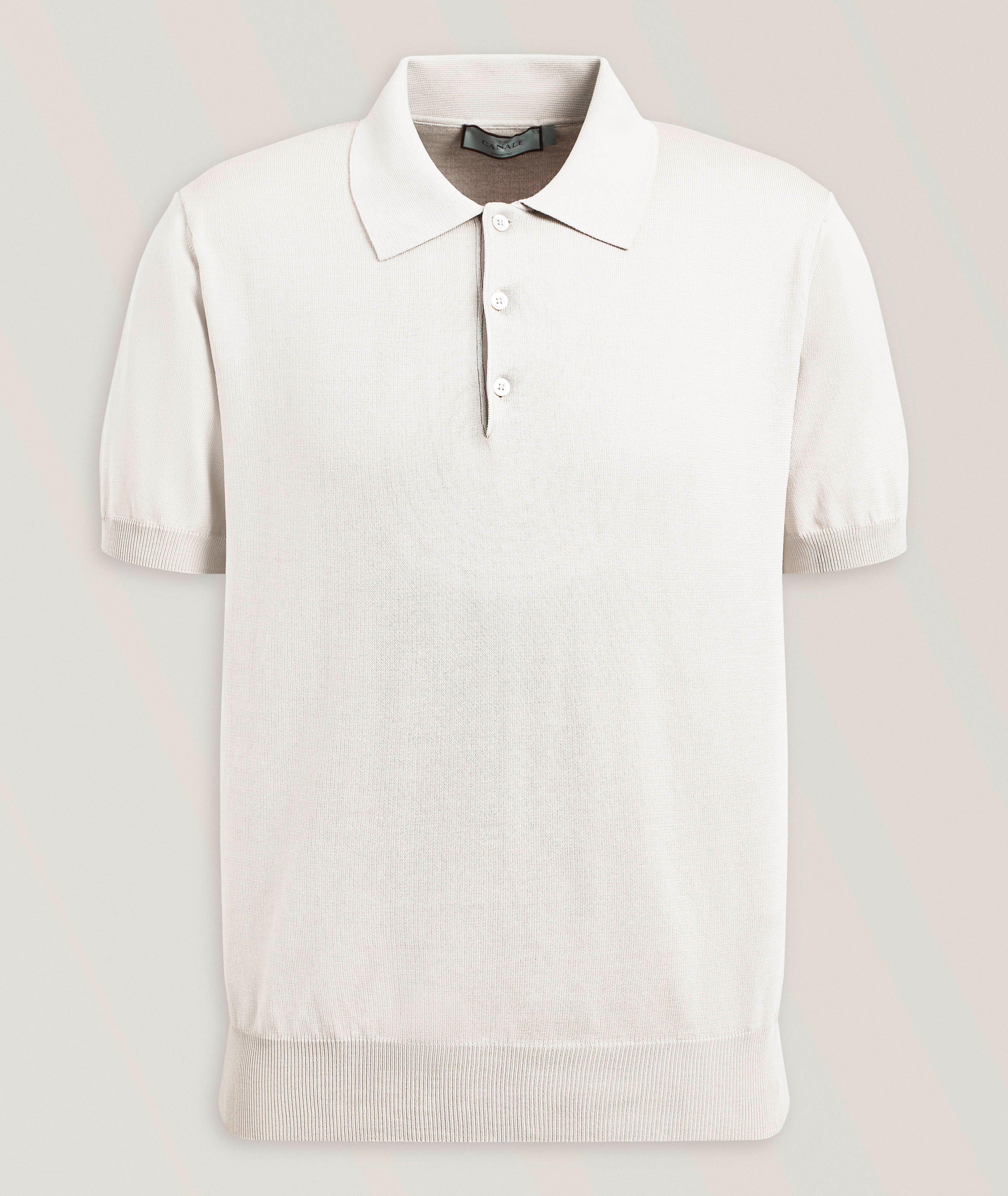Canali Cotton Knit Polo 