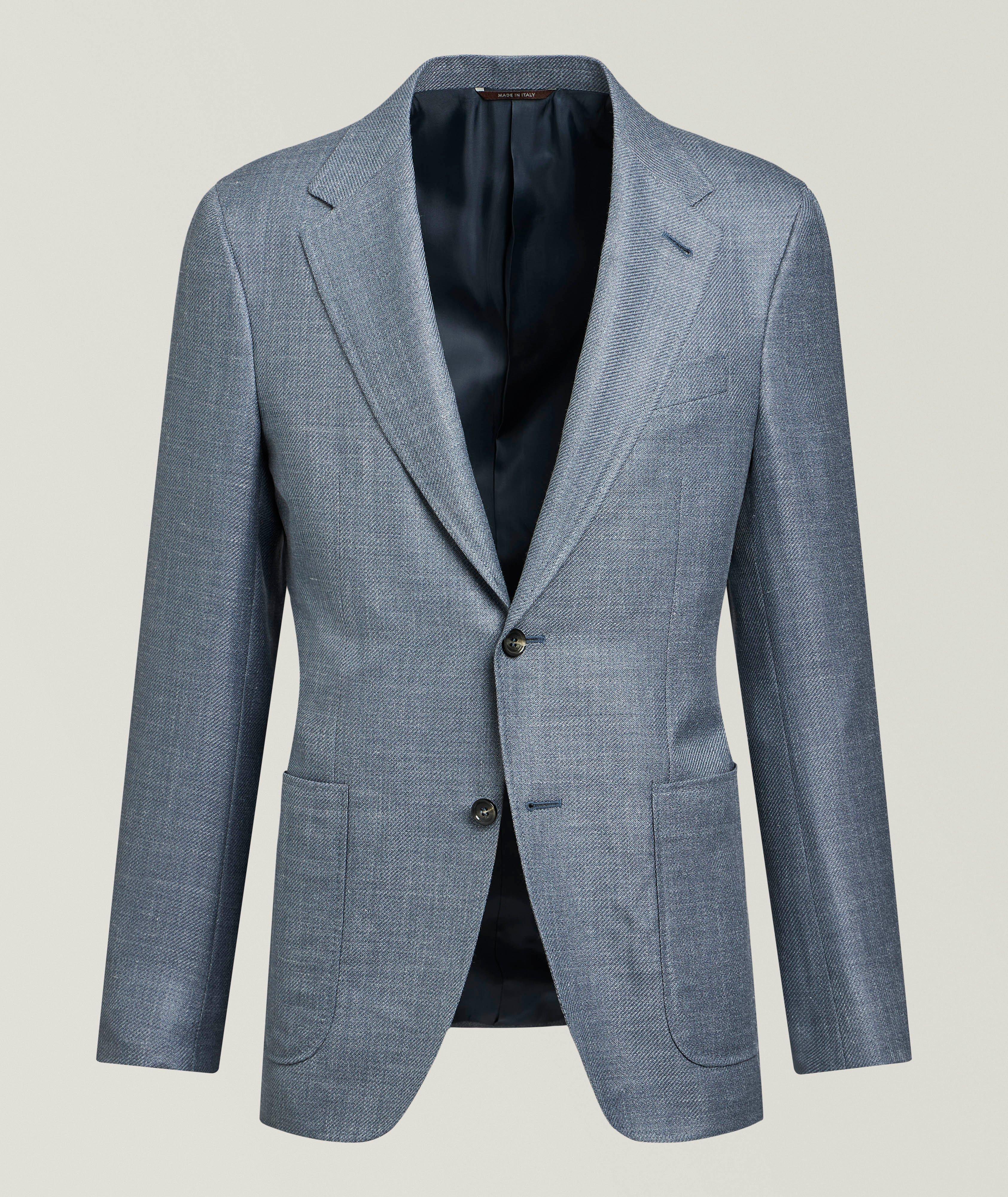 Canali Veston sport laine-soie-lin Kei