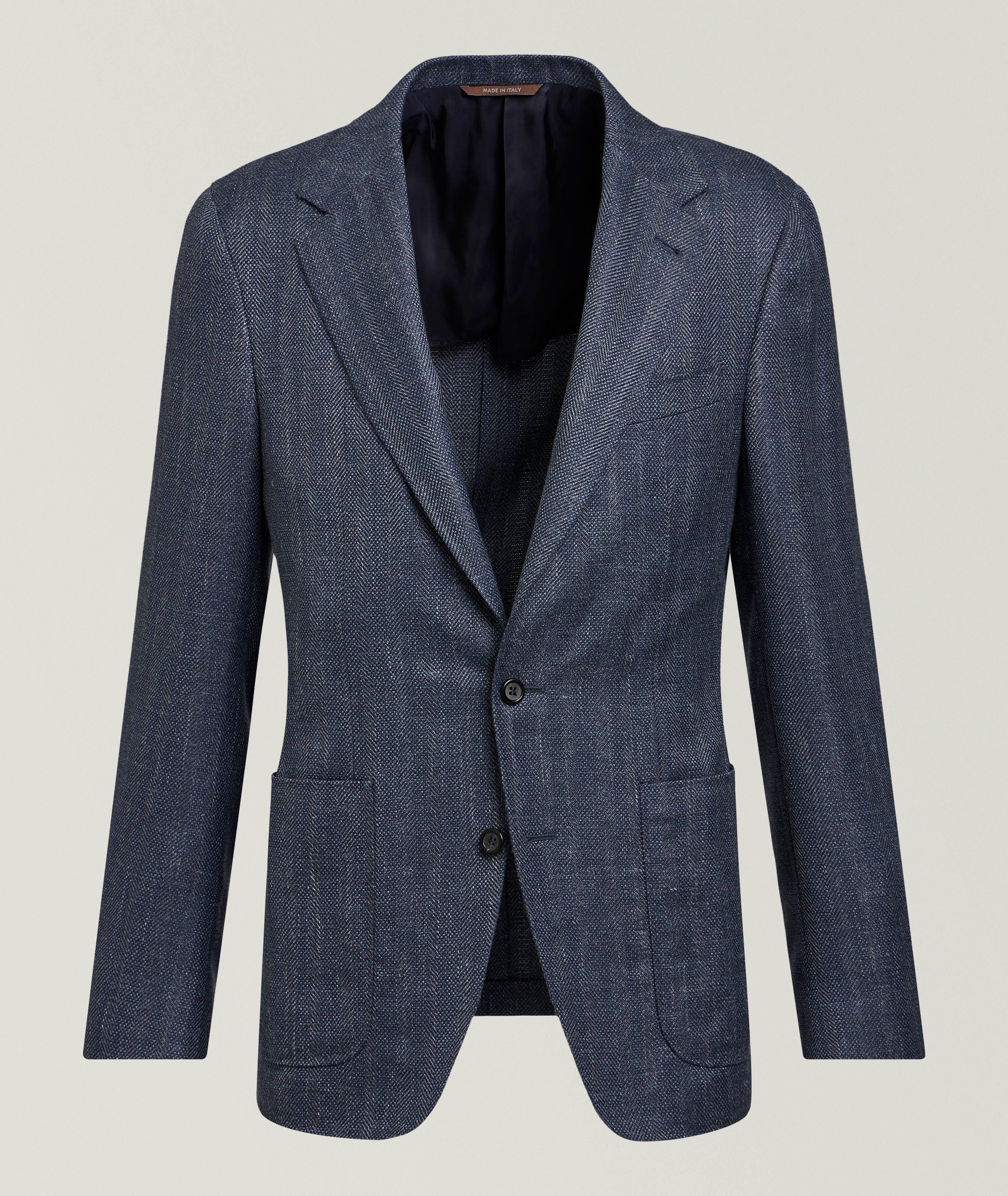 Canali Veston sport hopsack non doublé Kei