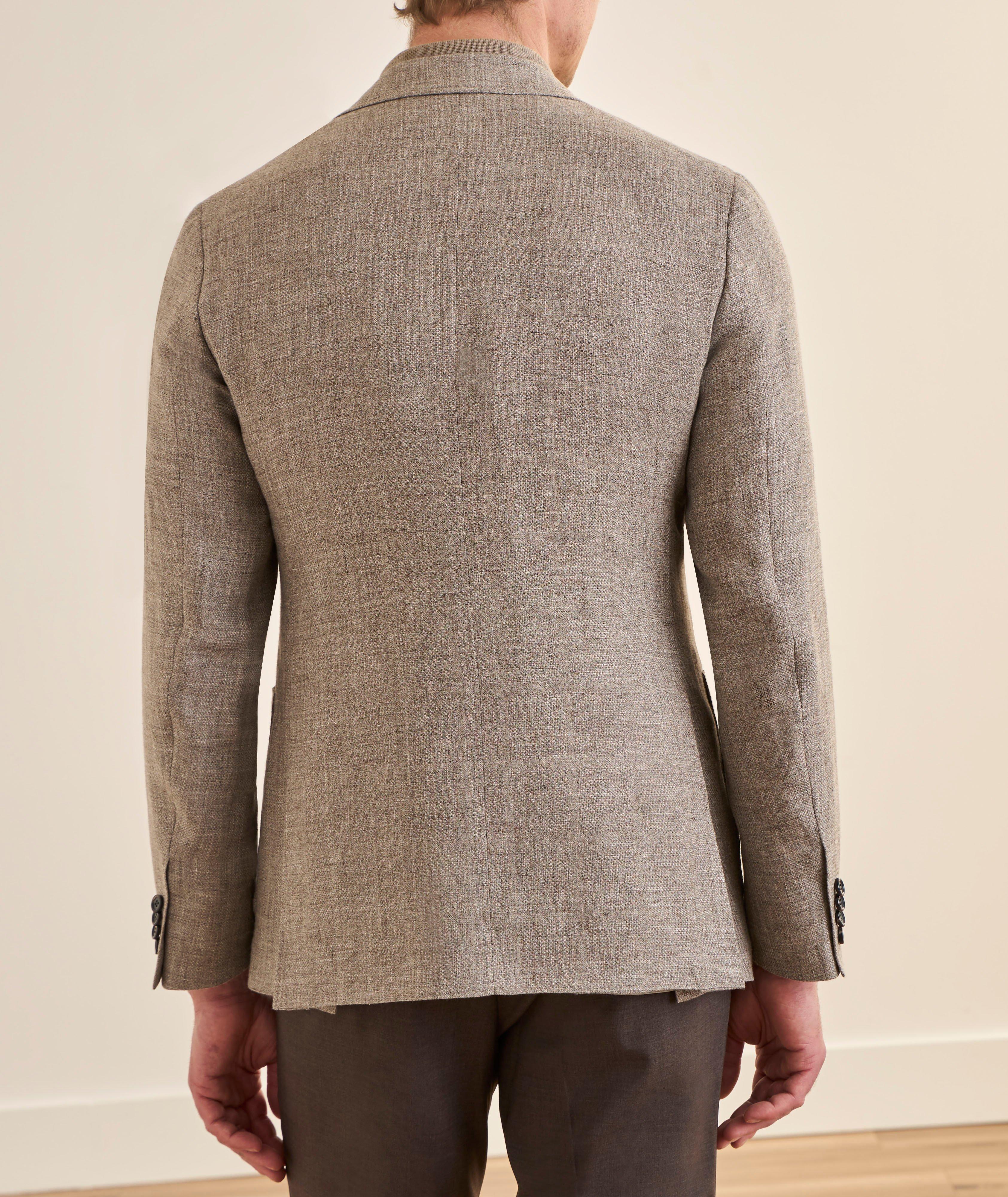 Kei Windowpane Linen-Wool Sport Jacket image 2