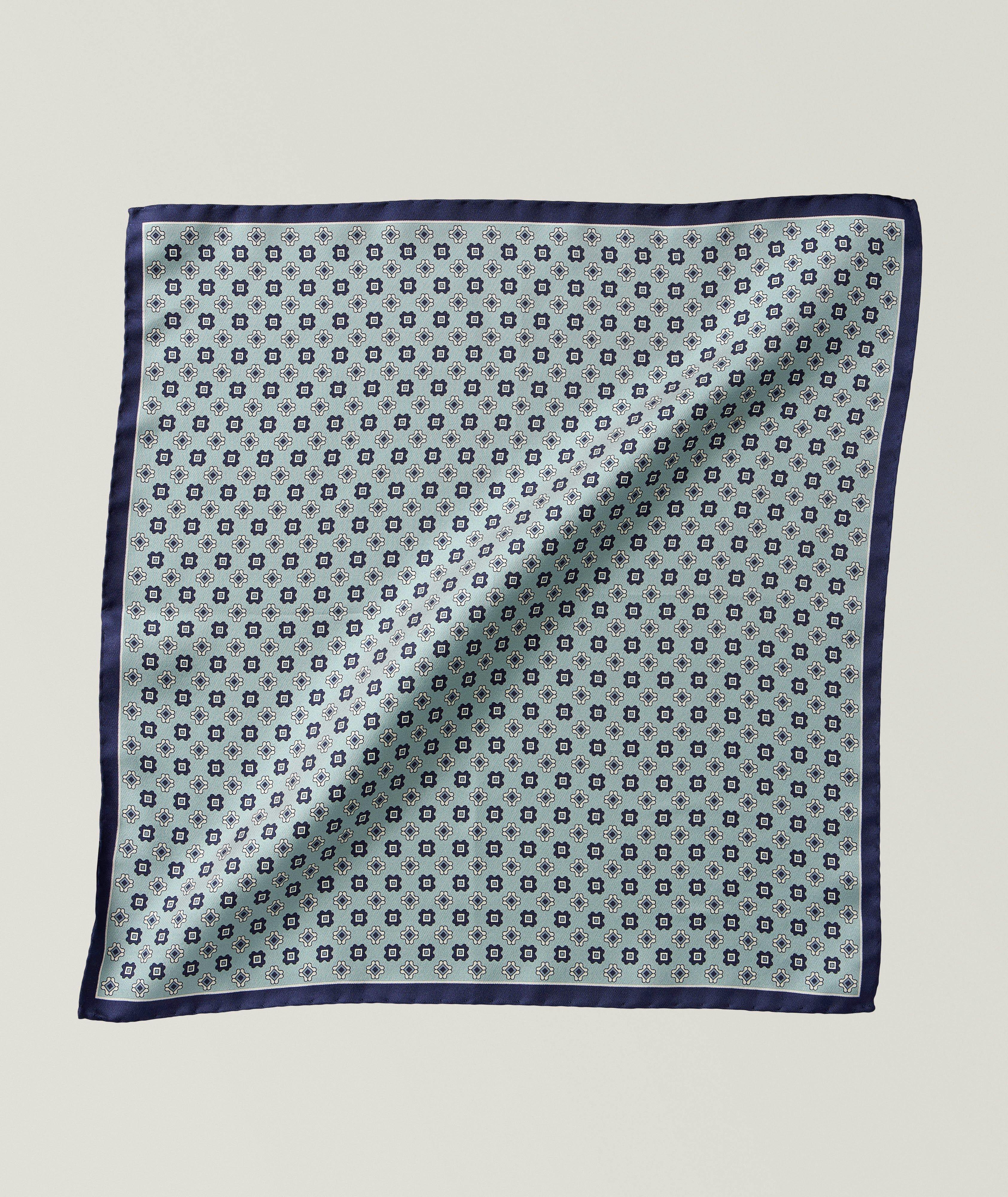 Canali Modern Silk Pocket Square