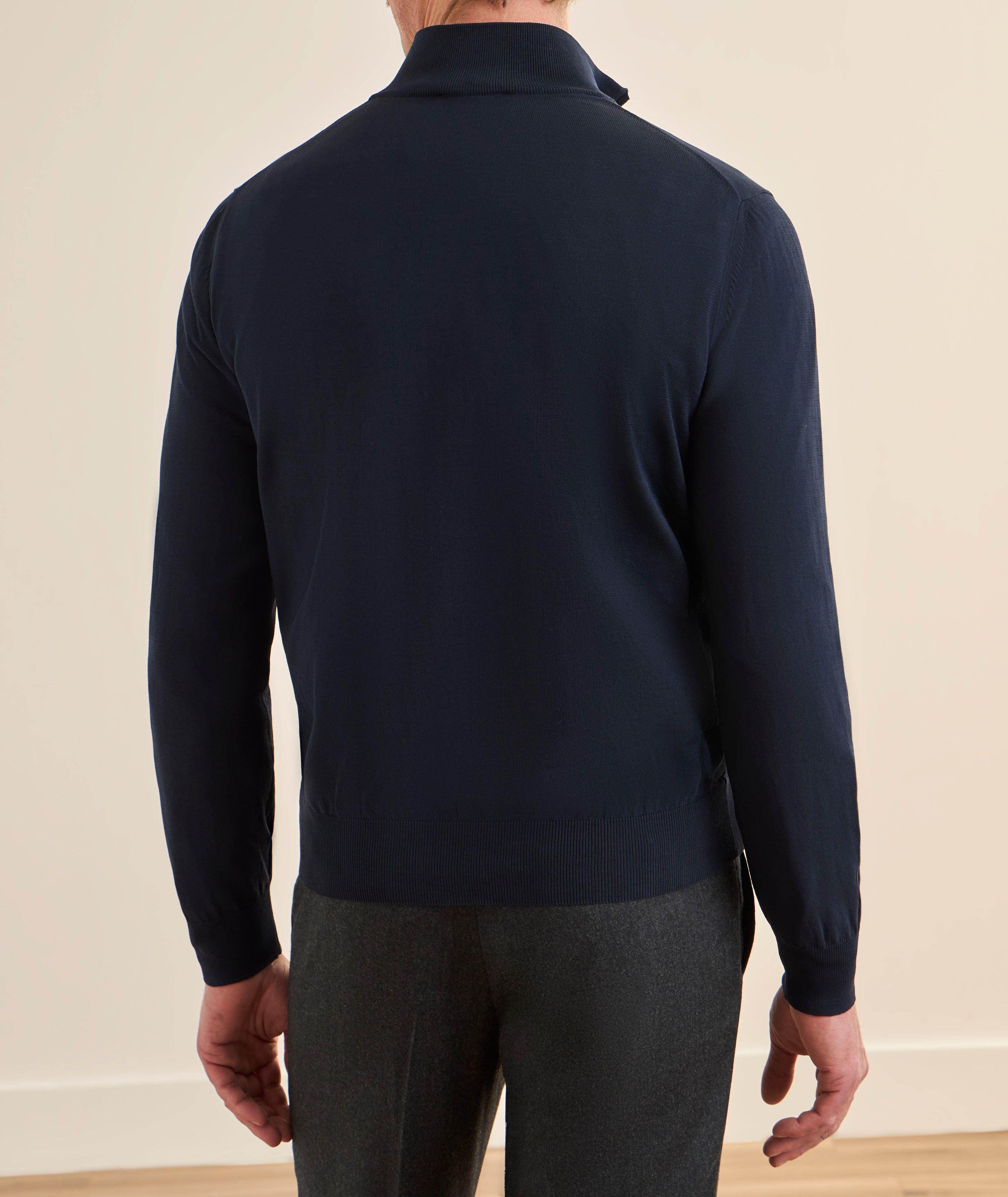 Pull coton demi-zip image 2