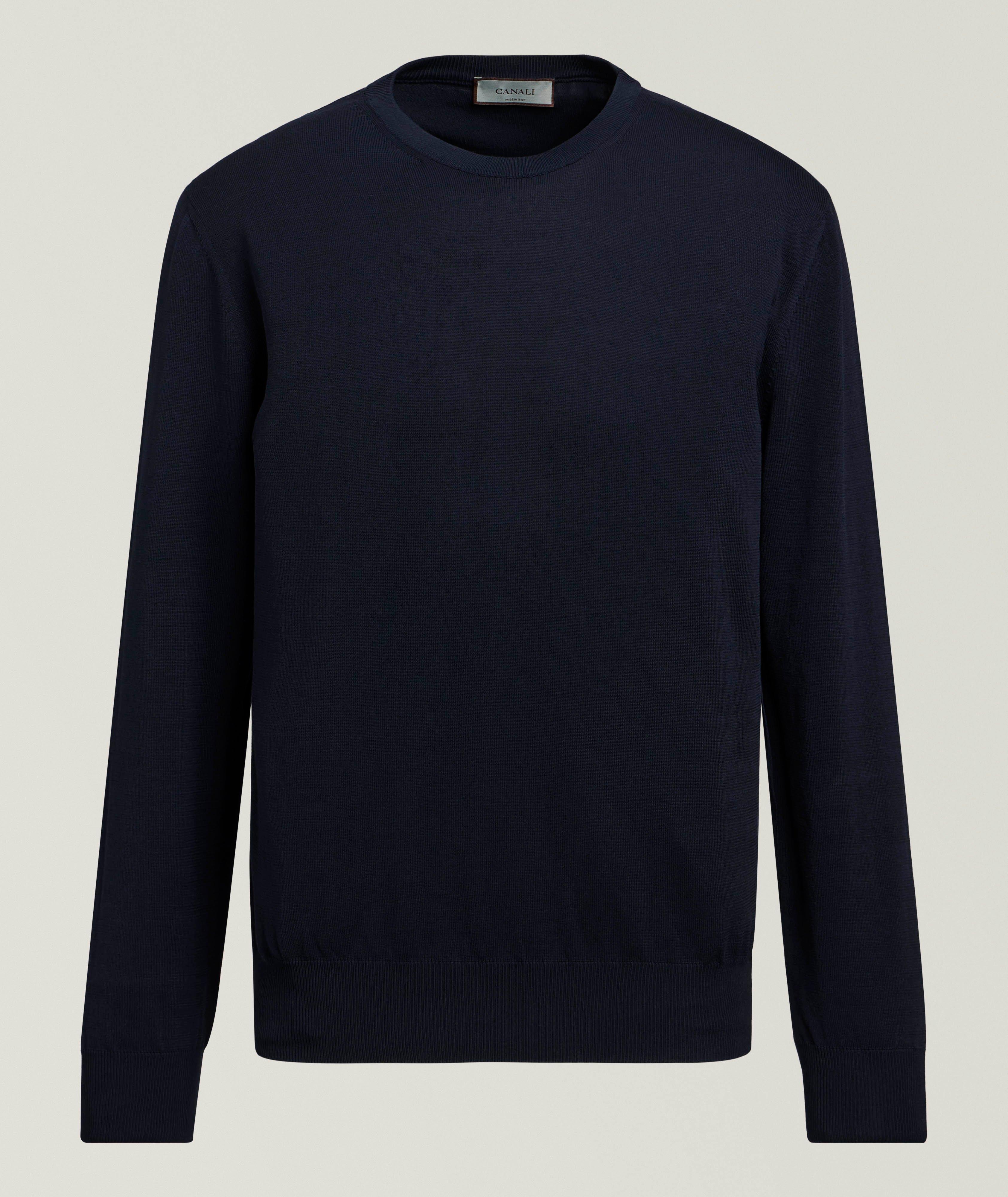 Canali Cotton Crewneck Sweater