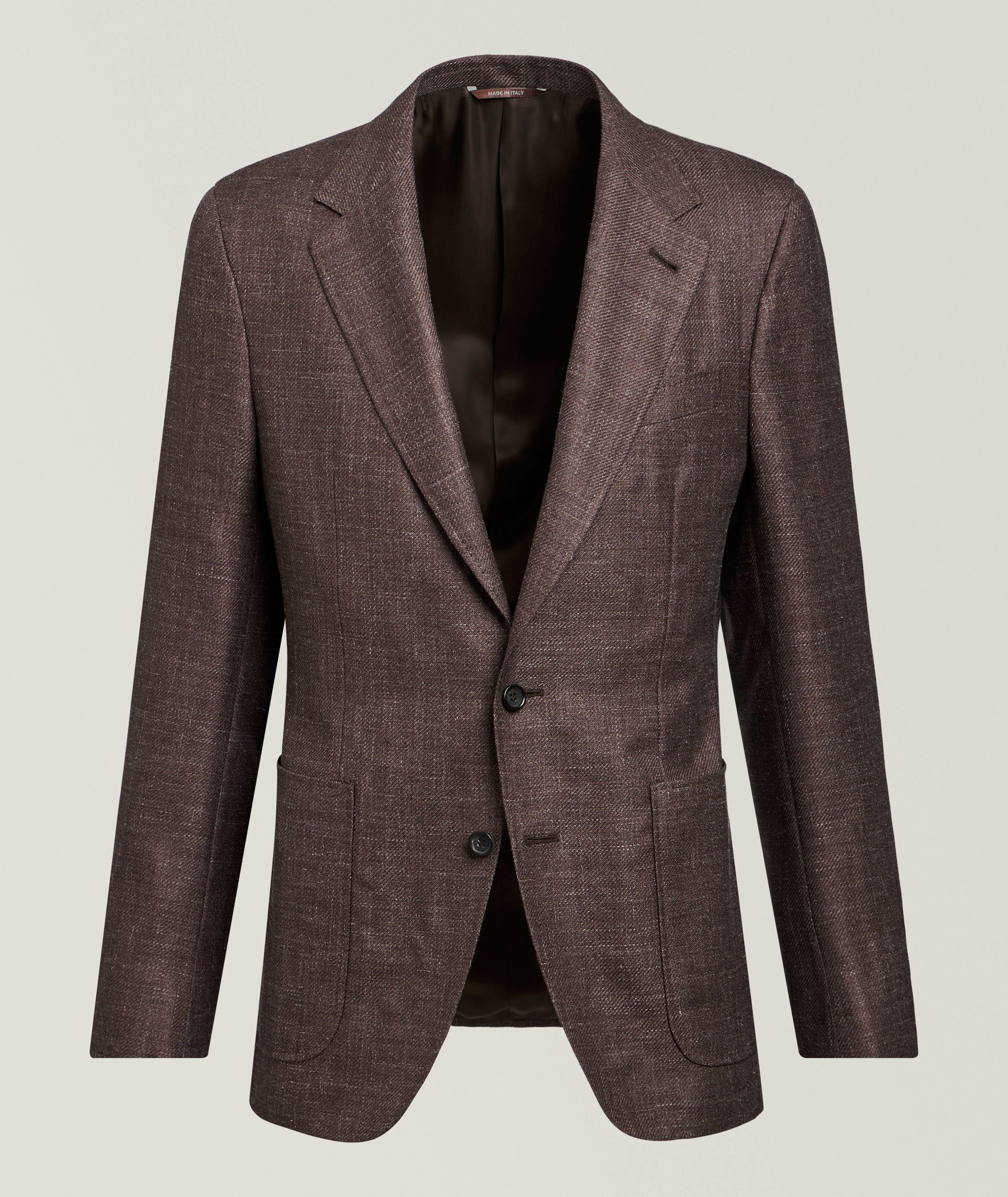 Canali Kei Wool-Silk-Linen Sport Jacket