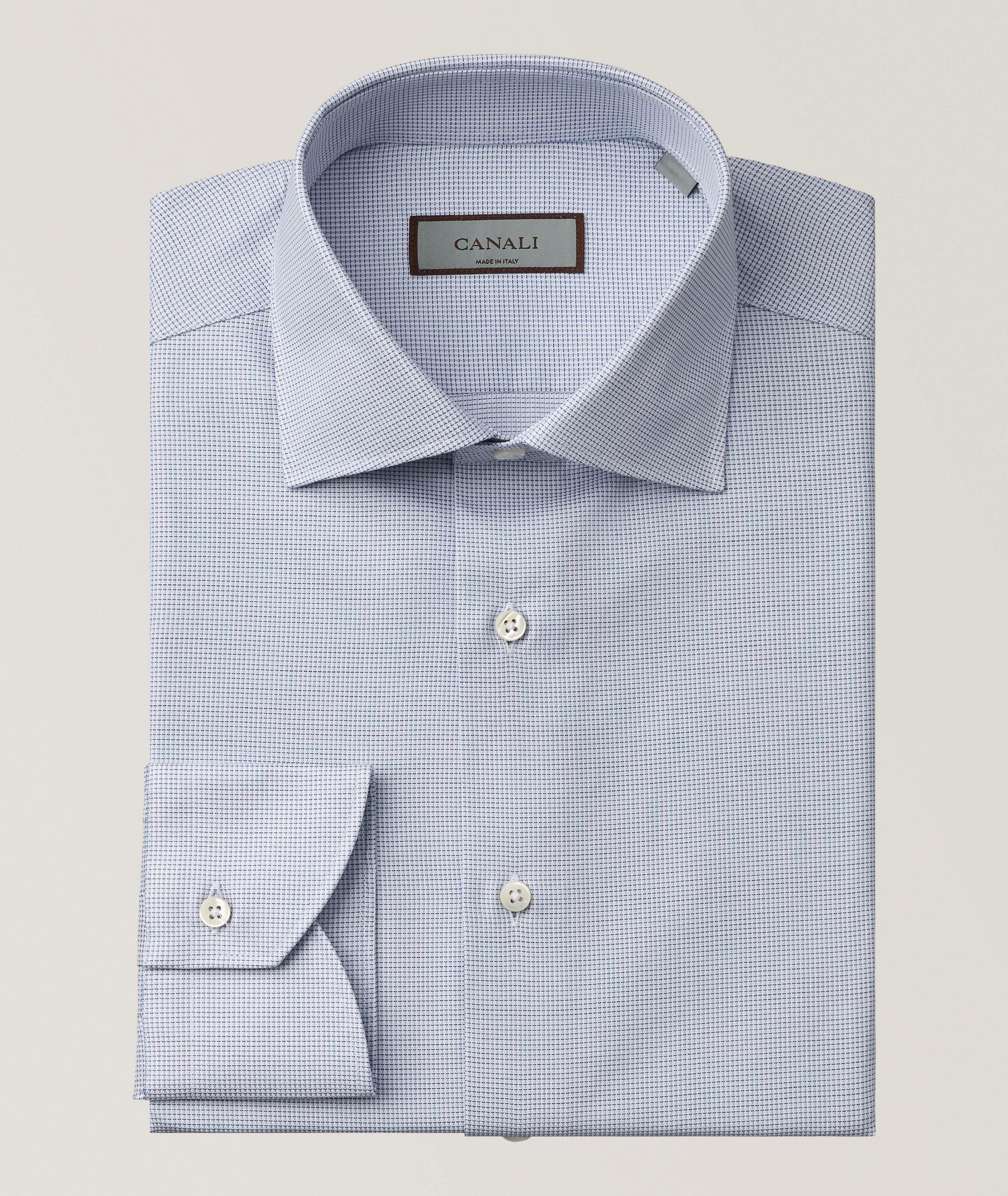 Canali Regular-Fit Micro-Neat Impeccabile Dress Shirt