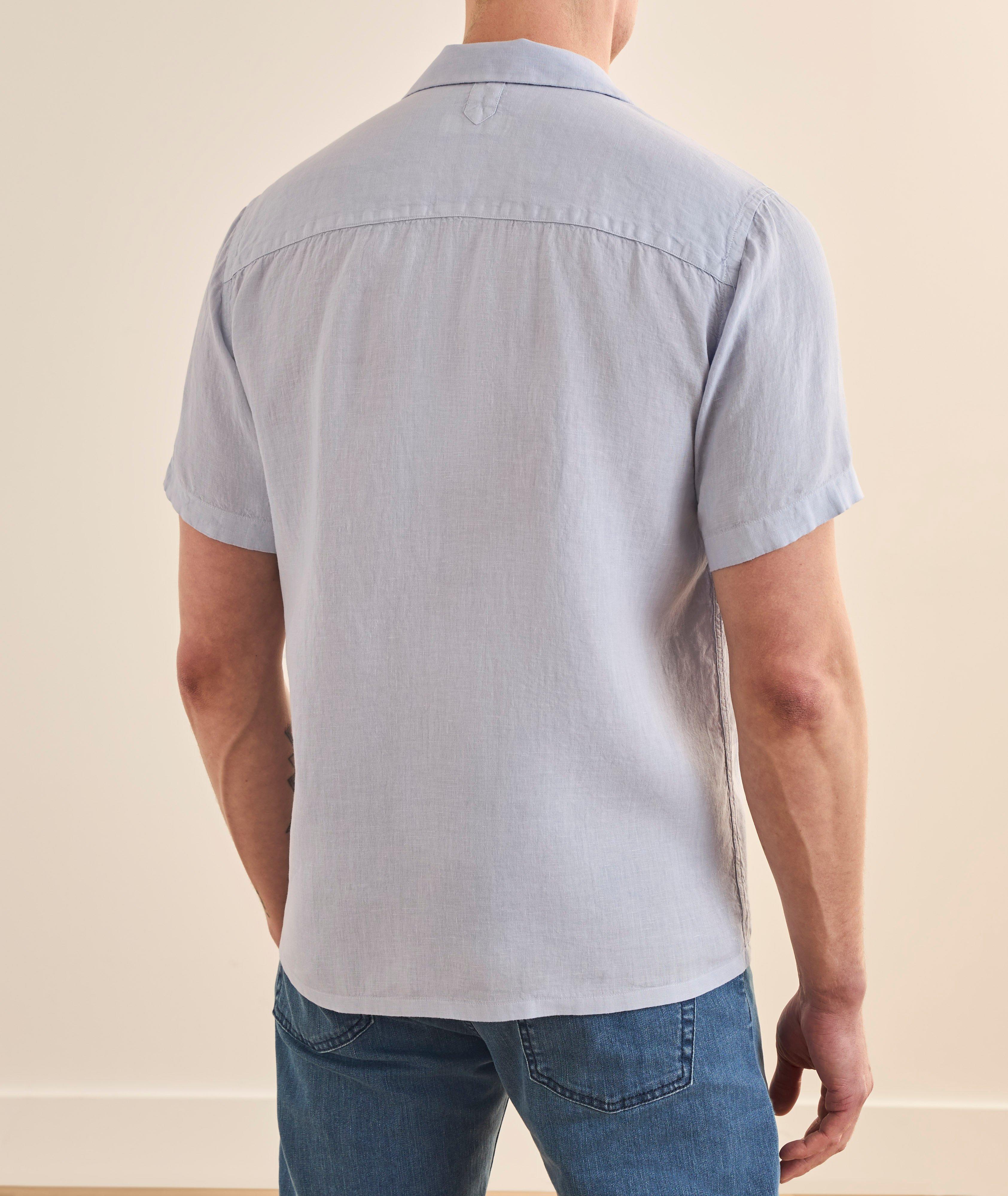 Chemise camp lin poche poitrine image 2