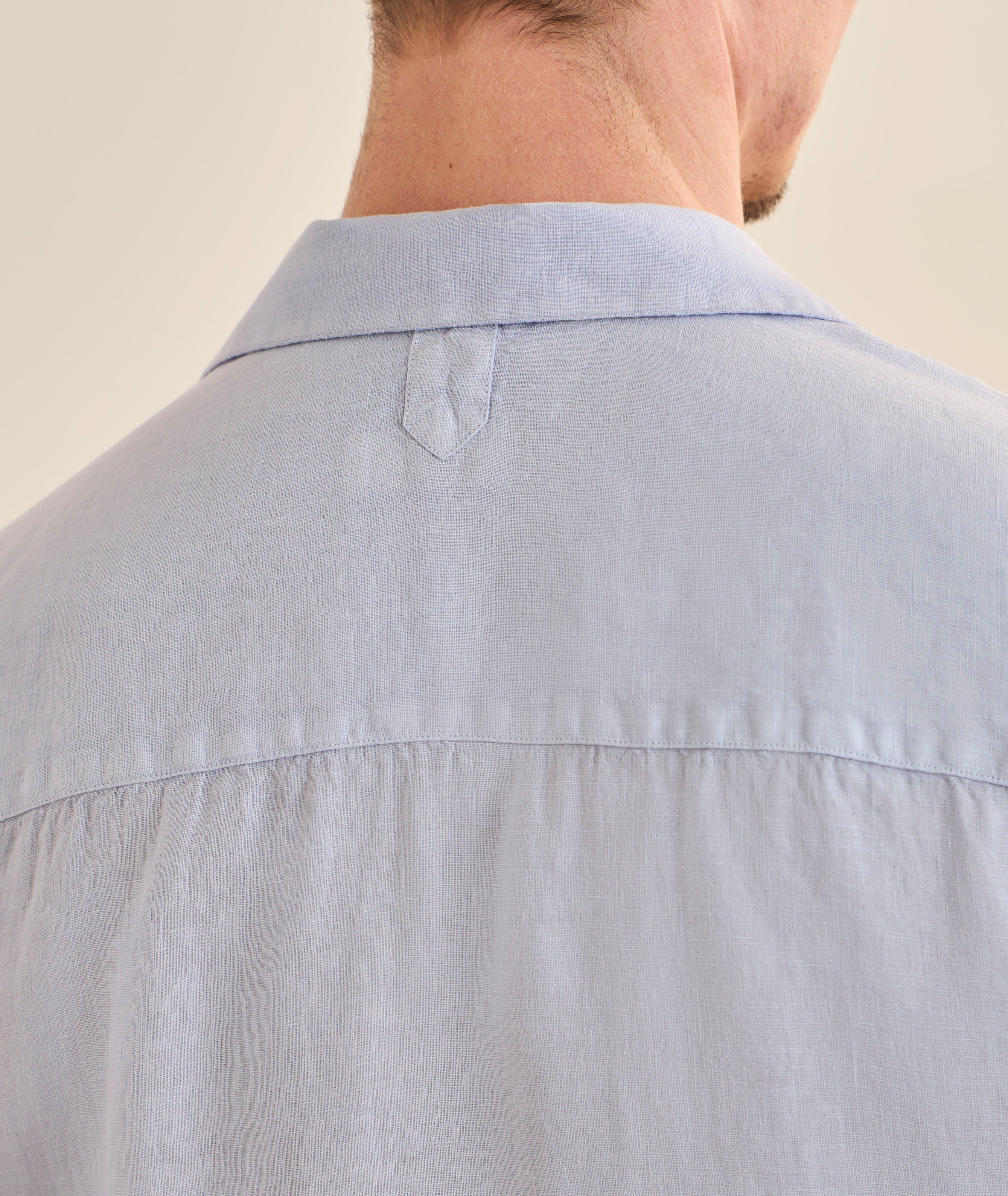 Chemise camp lin poche poitrine image 4