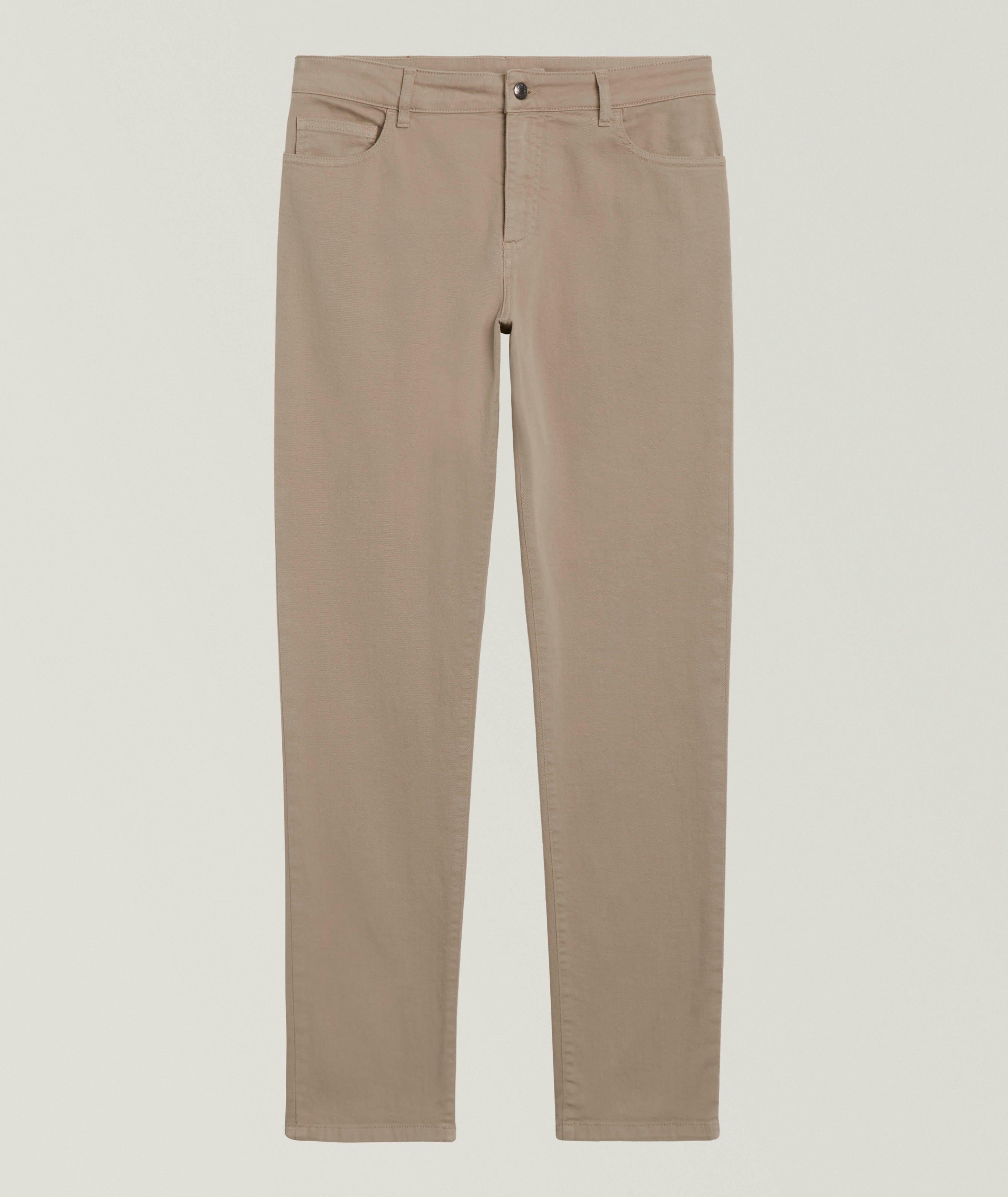 Garment-Dyed Five-Pocket Jeans image 0