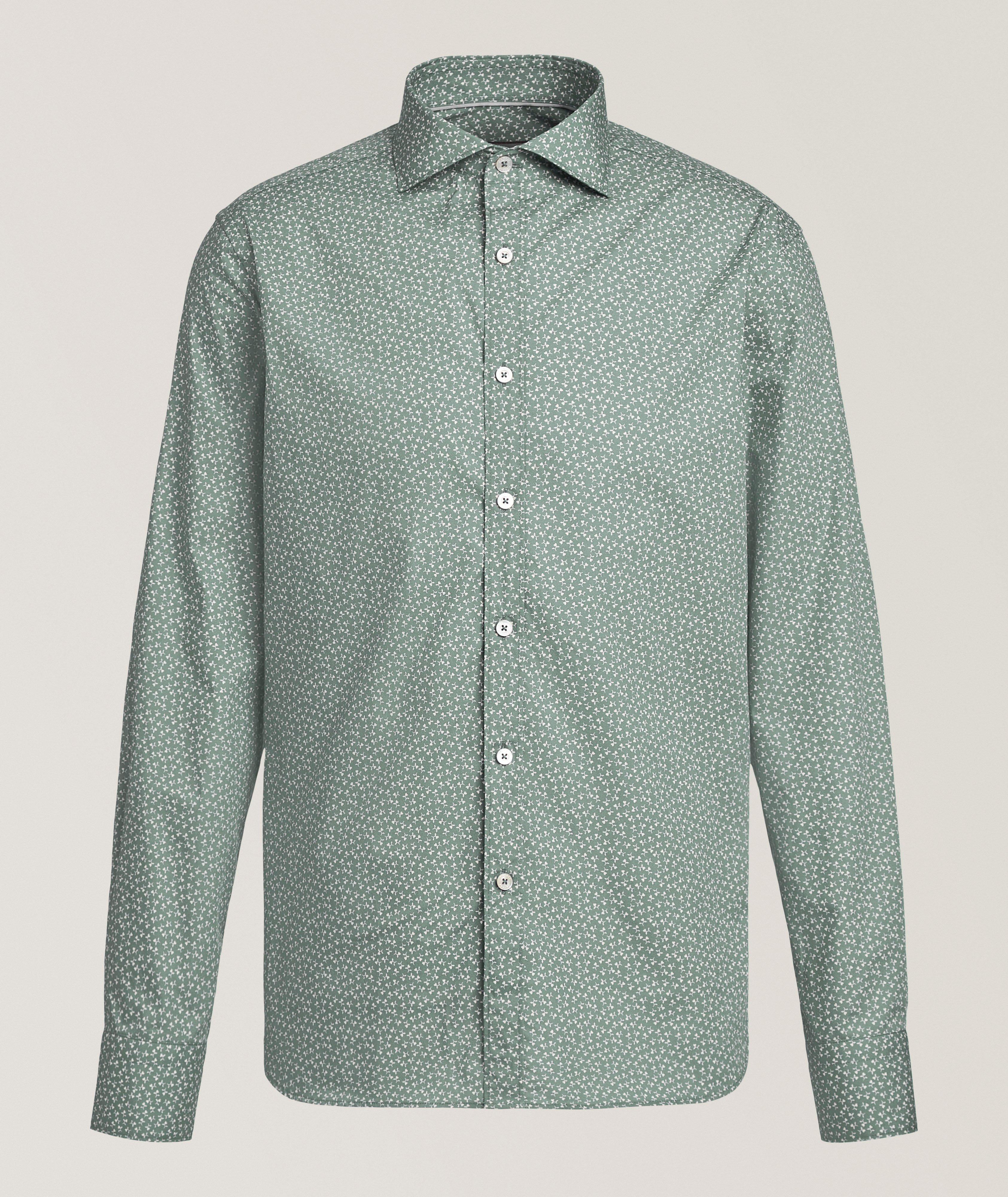 Canali Floral Cotton Shirt