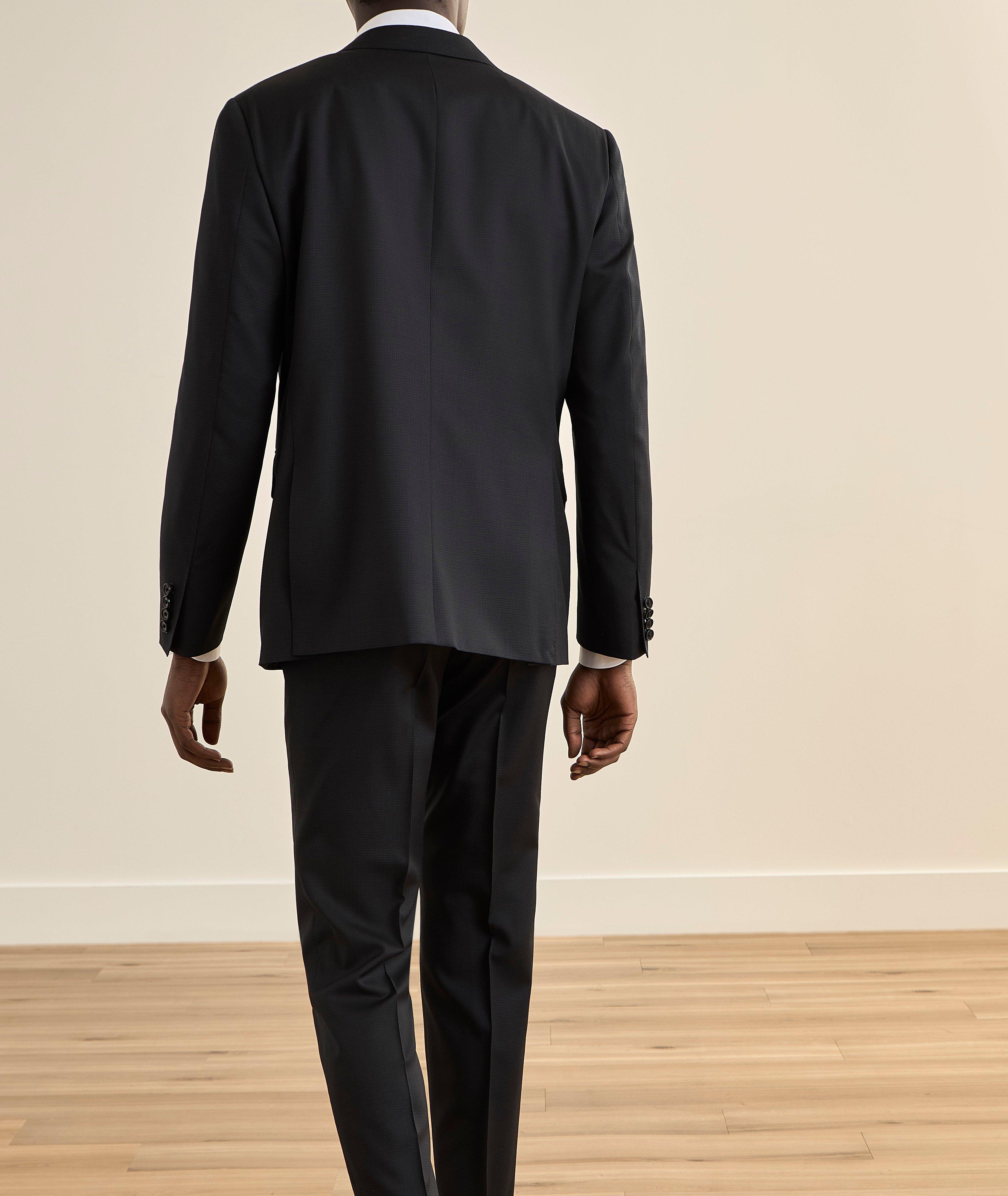 Capri Check Peak Lapel Wool Suit image 2