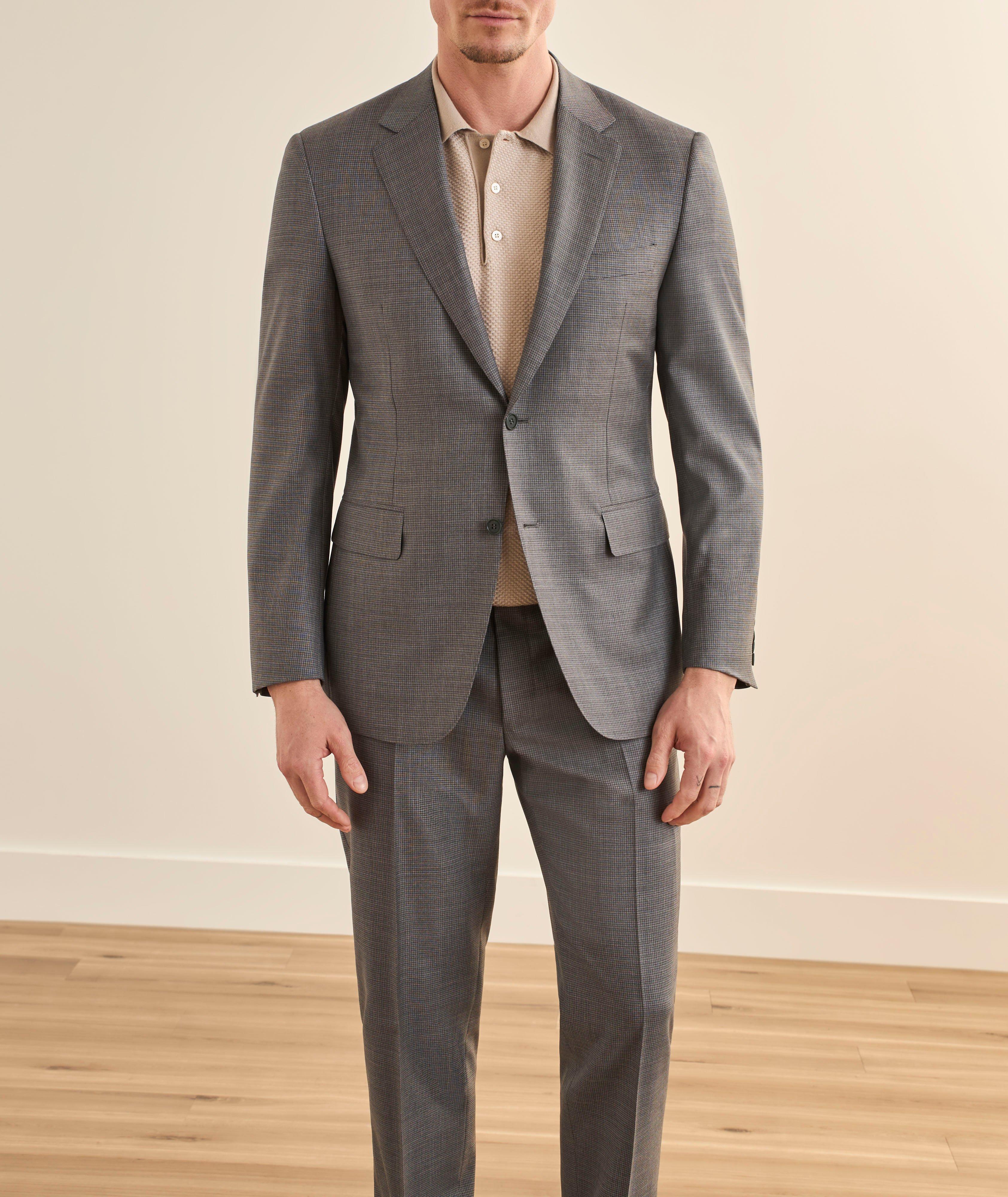 Contemporary Micro-Houndstooth Wool Suit image 1