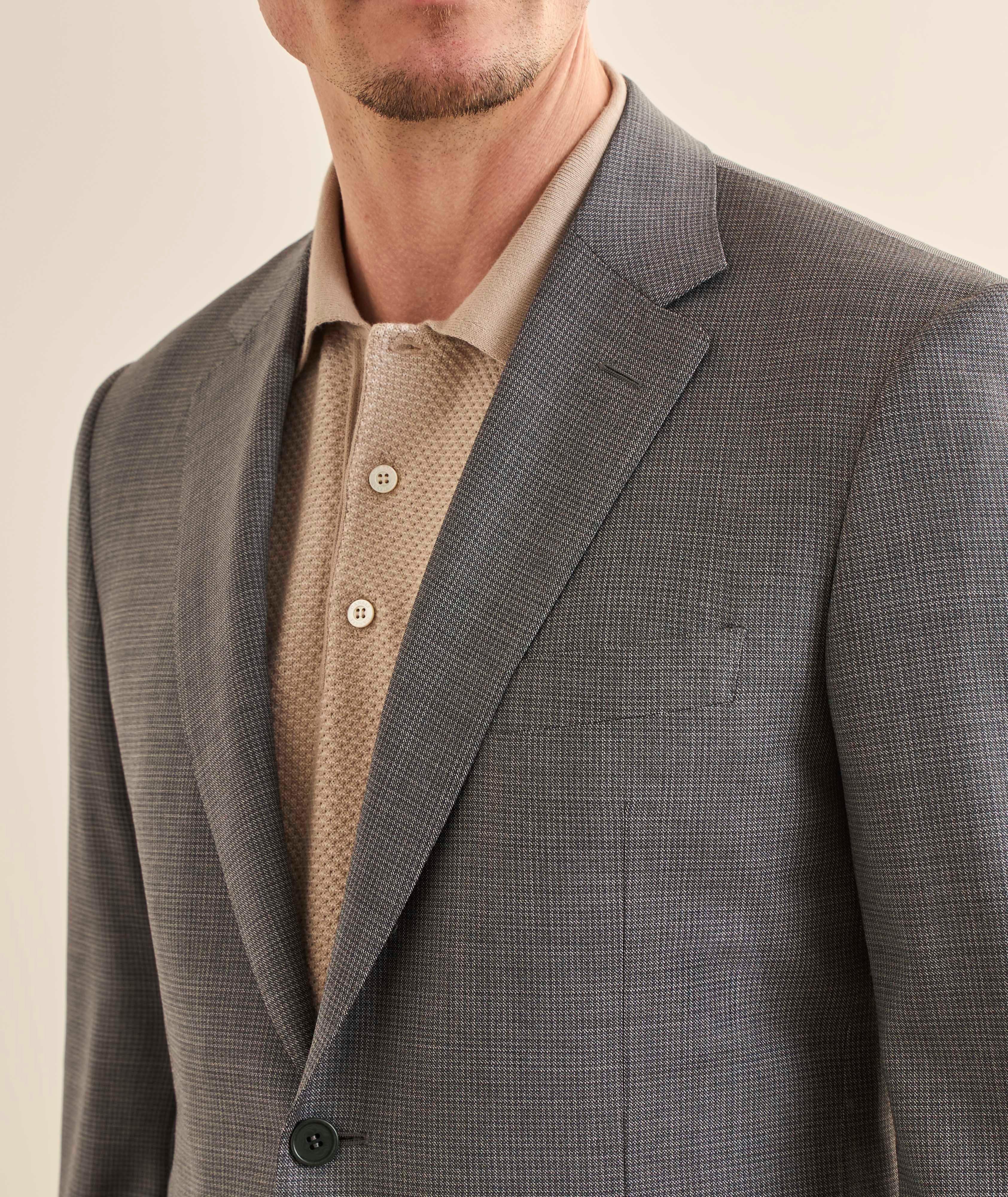 Contemporary Micro-Houndstooth Wool Suit image 3