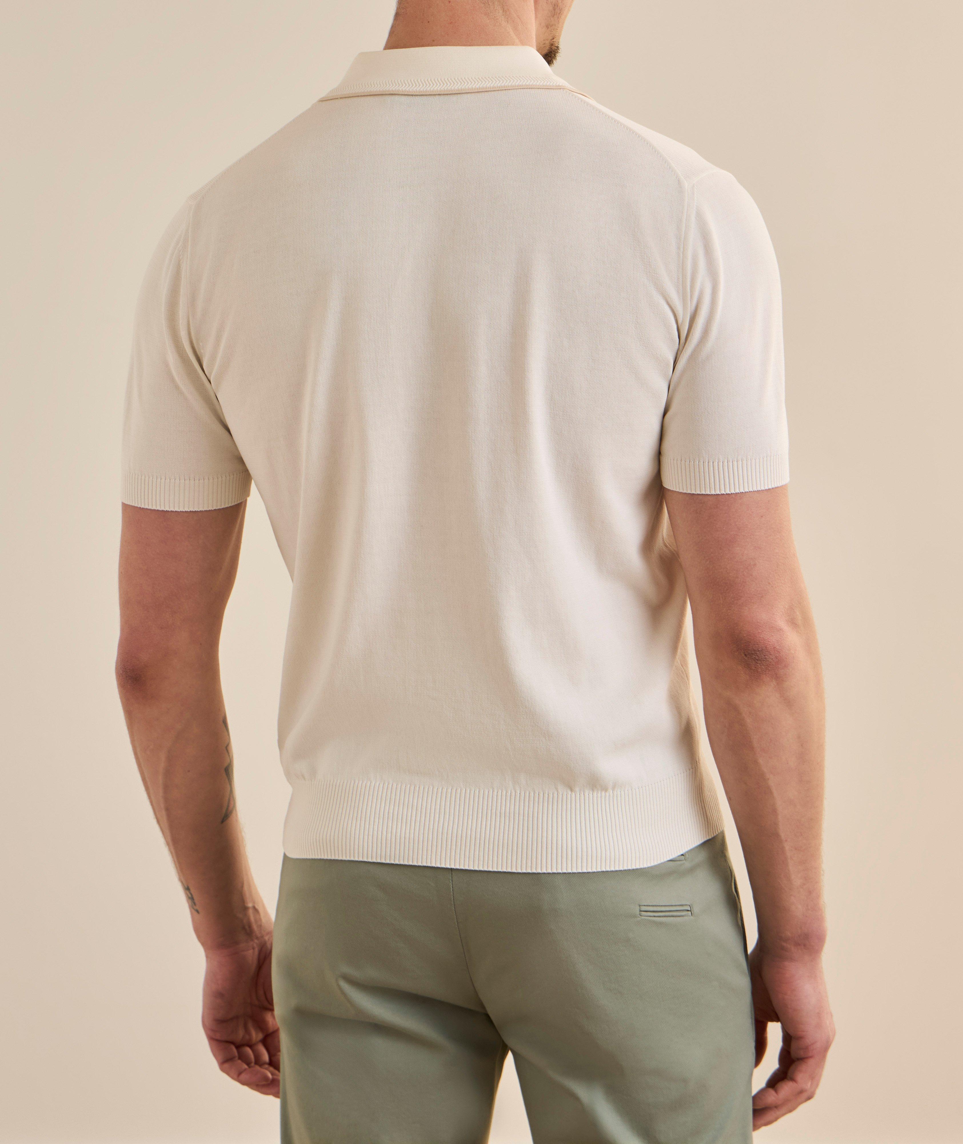 Tipped Cotton Knit Polo image 2