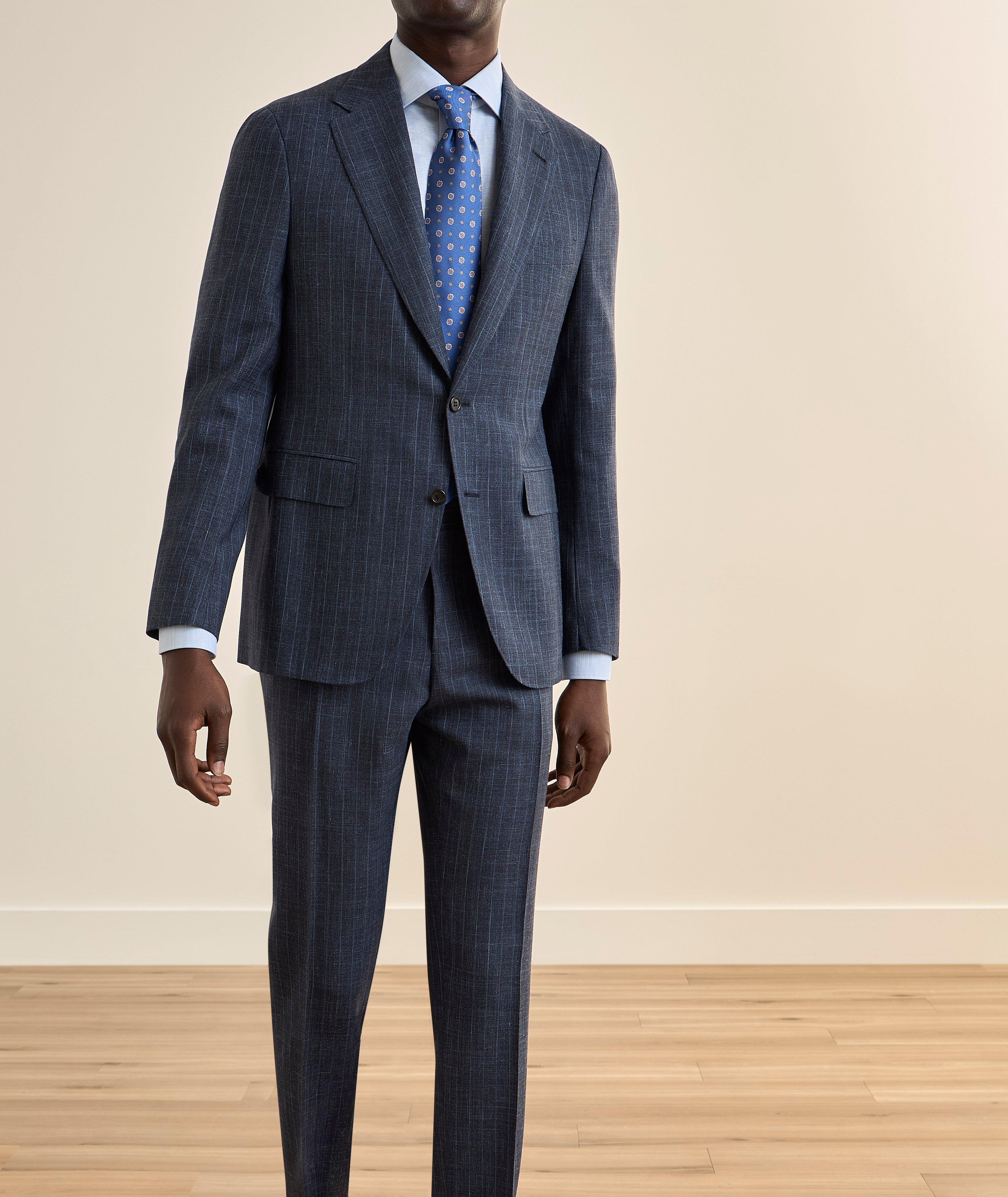 Kei Striped Travel Wool Suit image 1