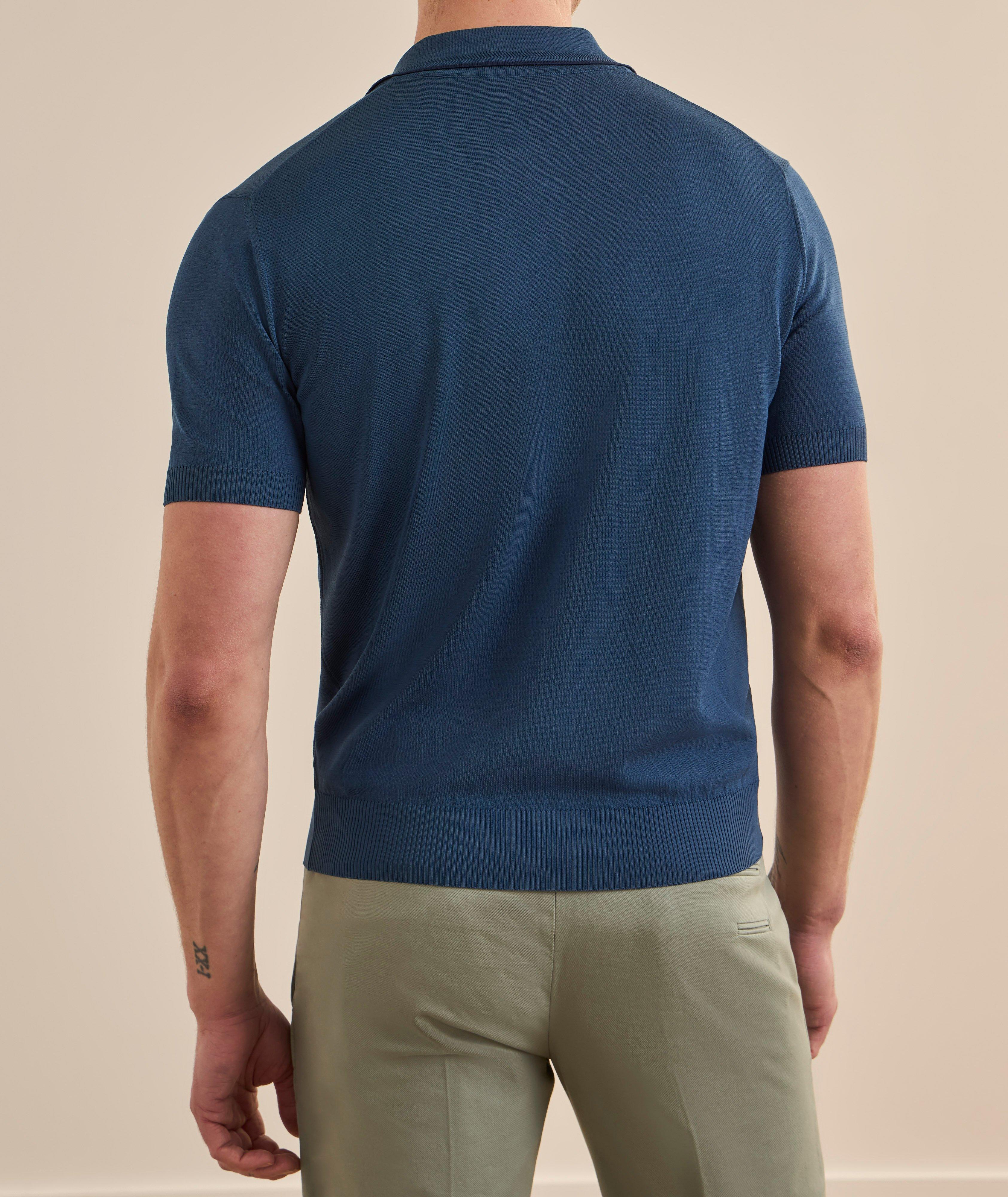 Polo coton tricot liseré image 2