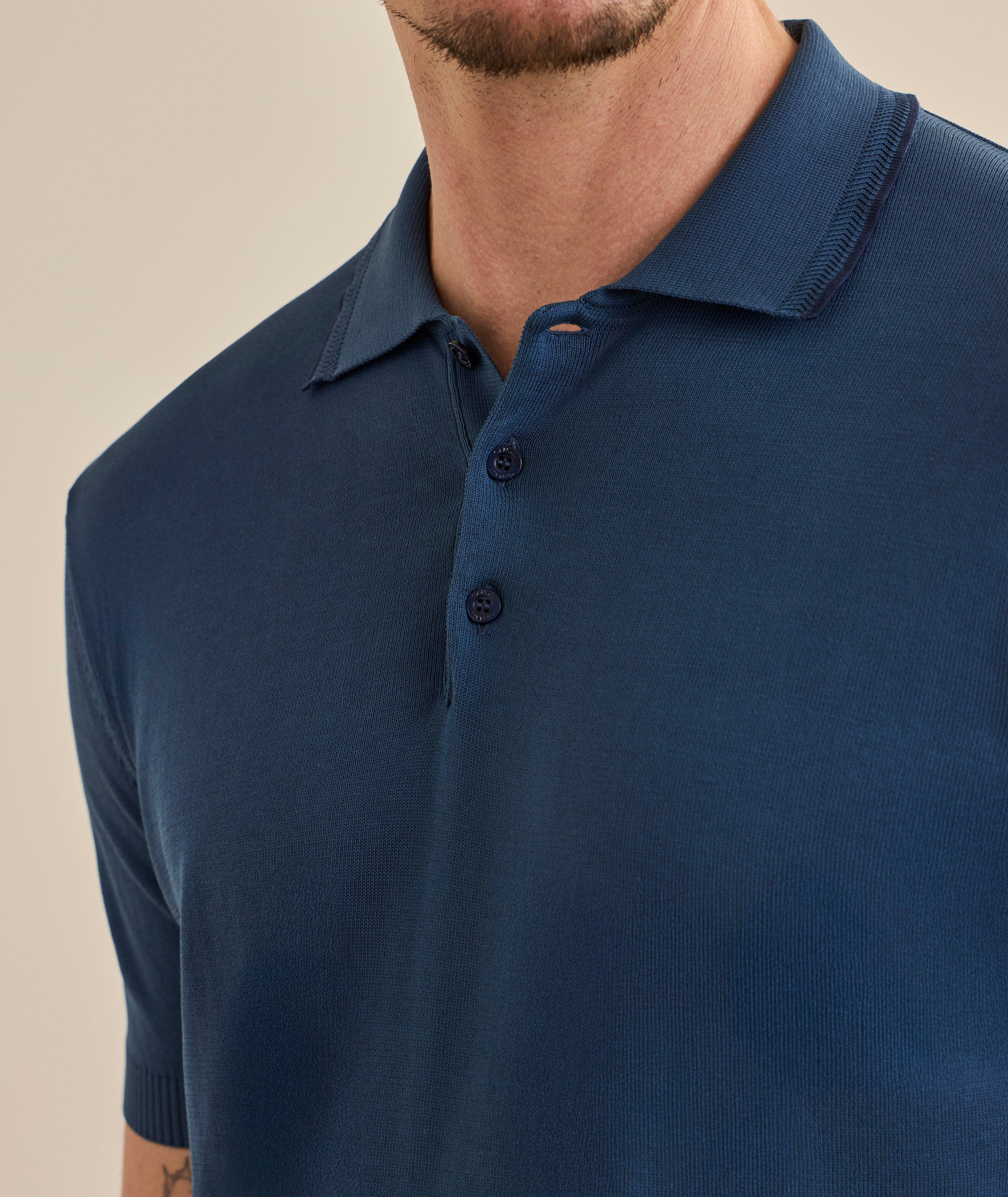 Polo coton tricot liseré image 3