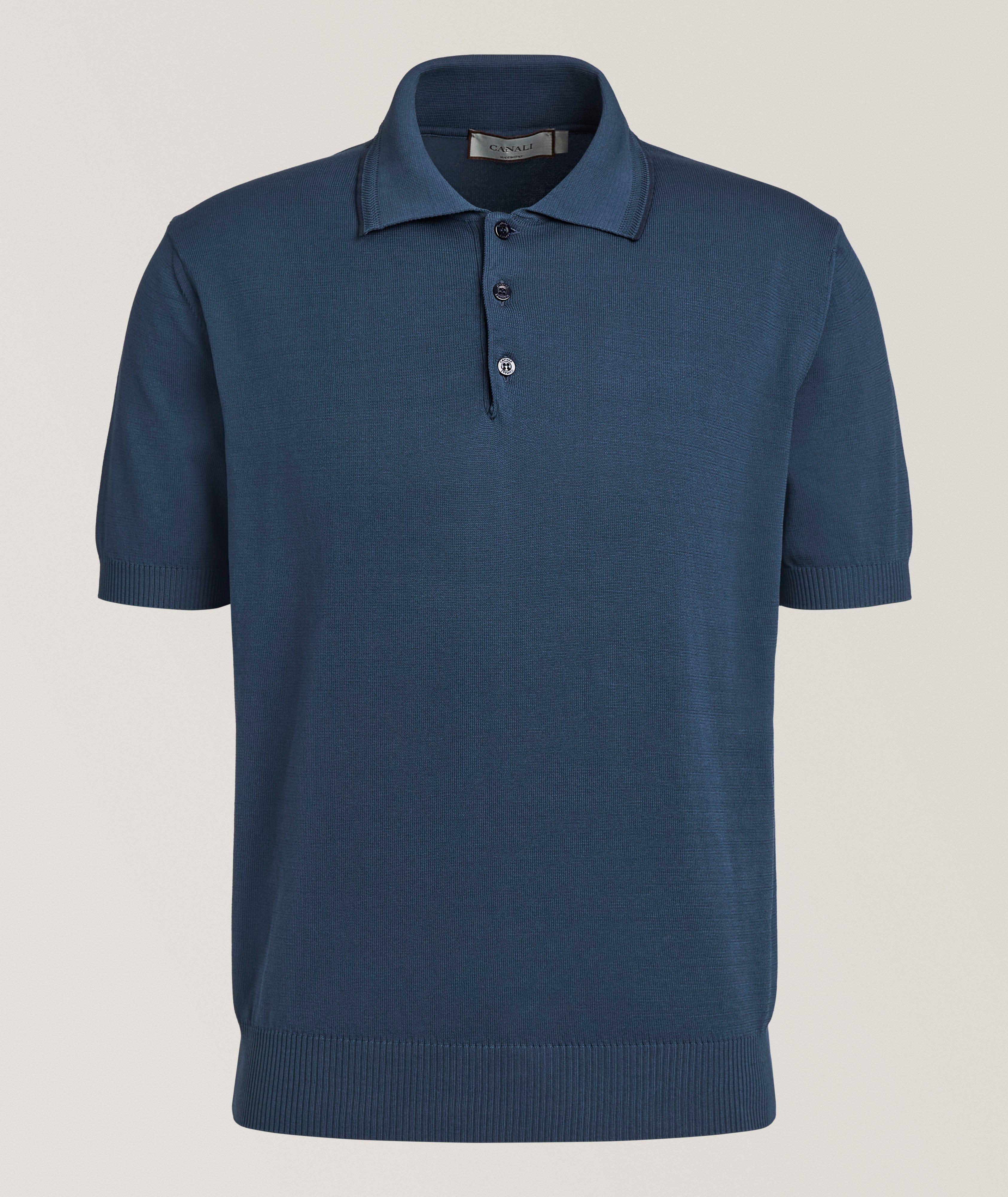 Canali Polo coton tricot liseré