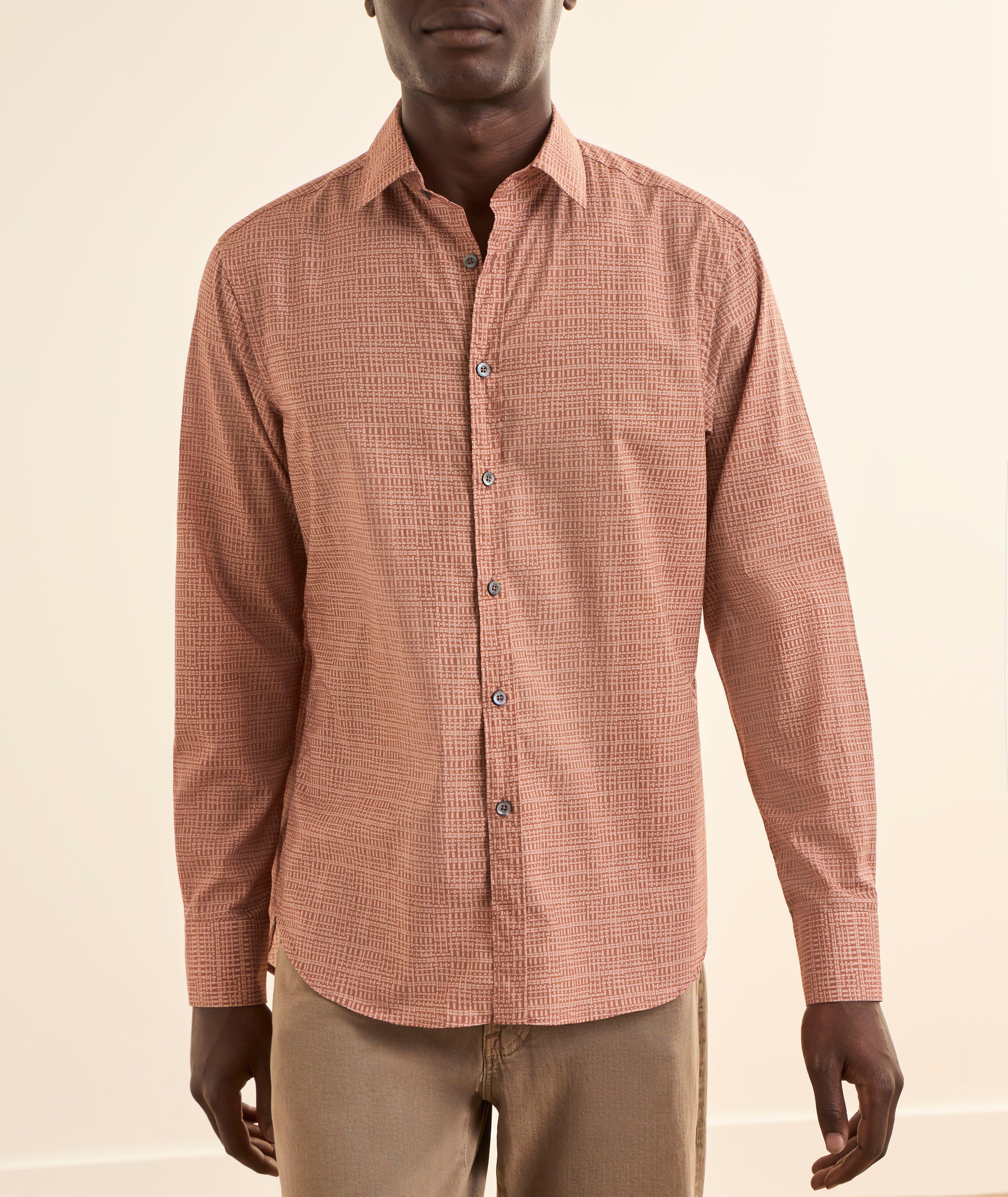 Tetris Printed Cotton-Lyocell Shirt image 1