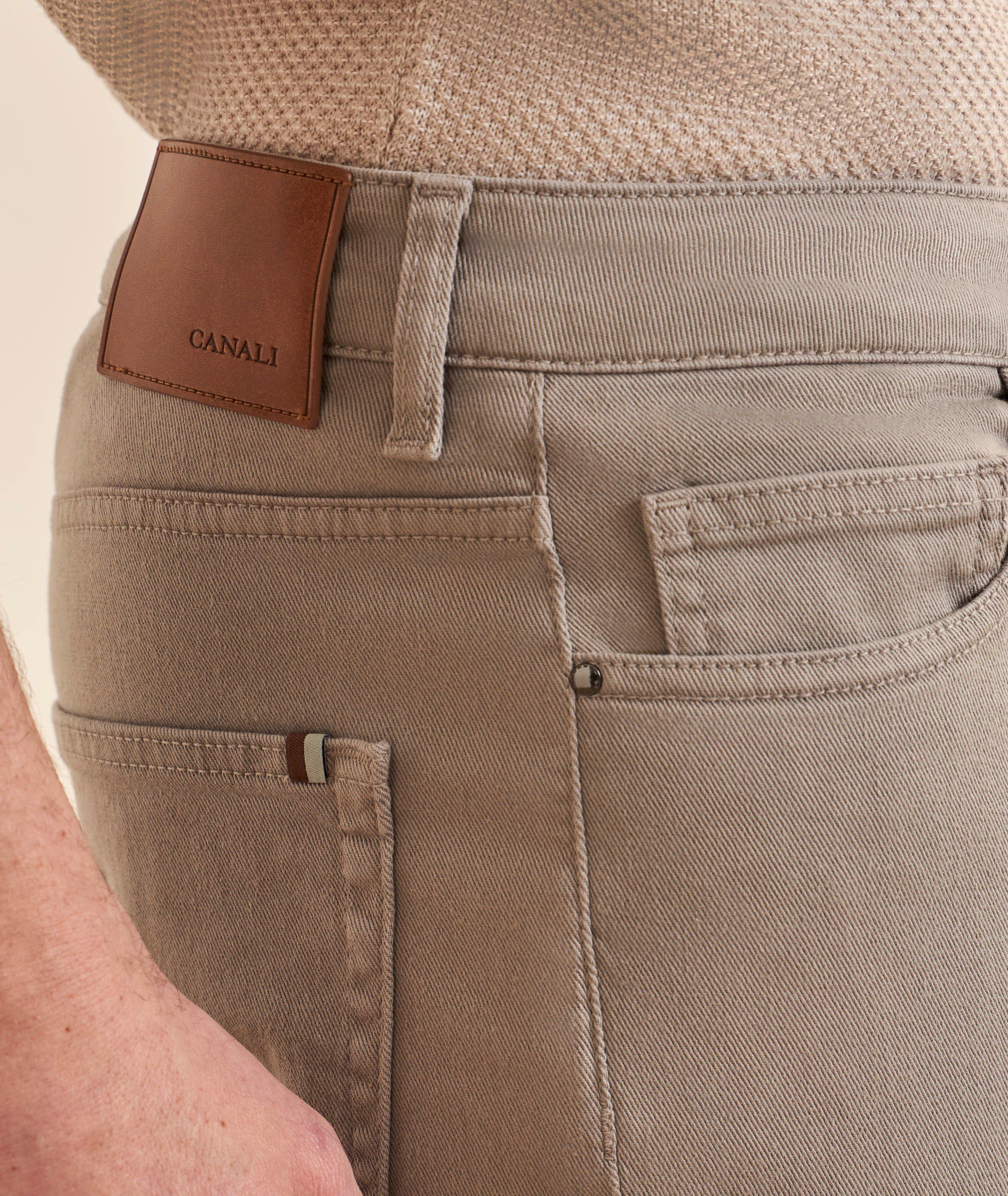 Garment-Dyed Five-Pocket Jeans image 3