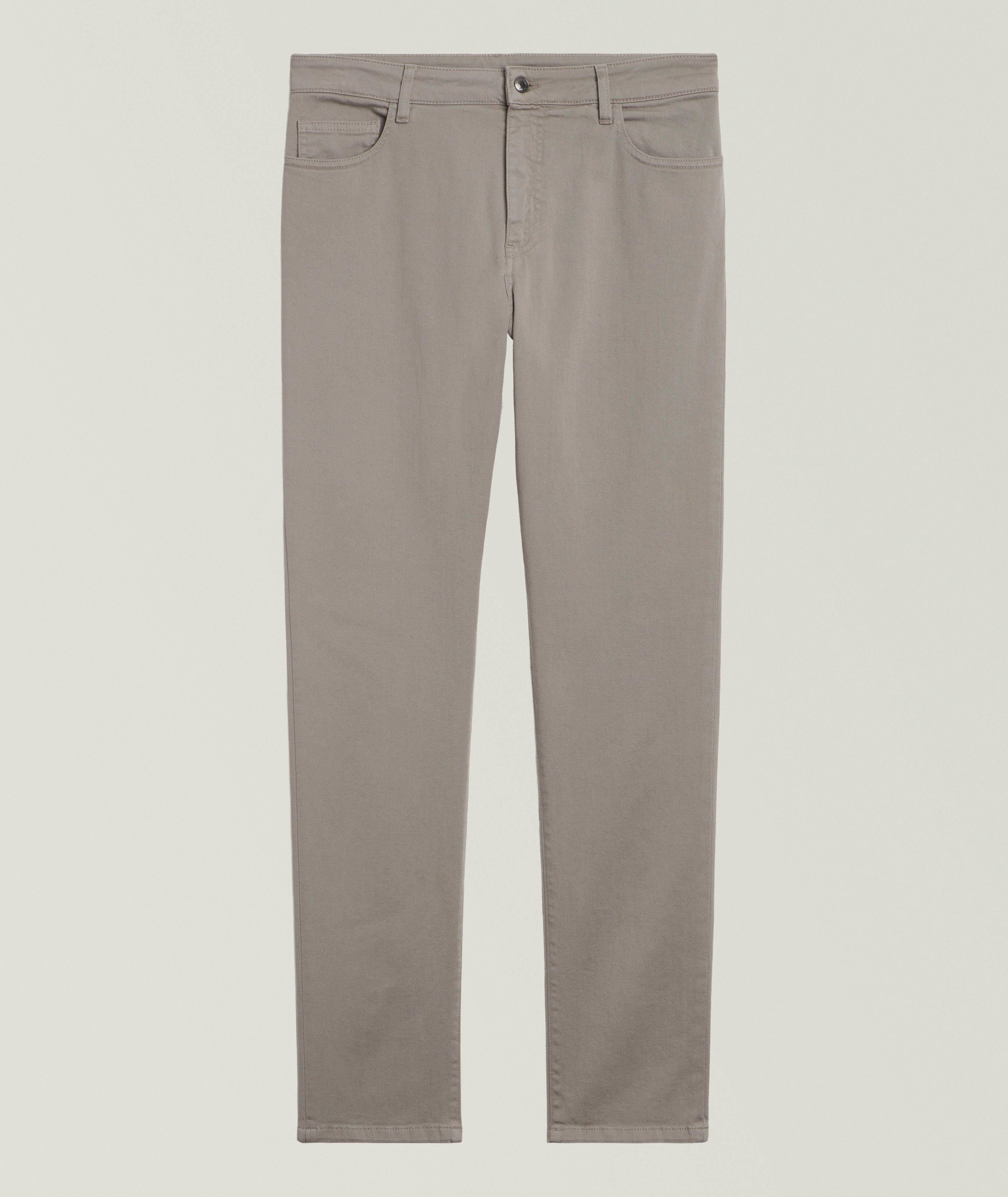 Garment-Dyed Five-Pocket Jeans image 0