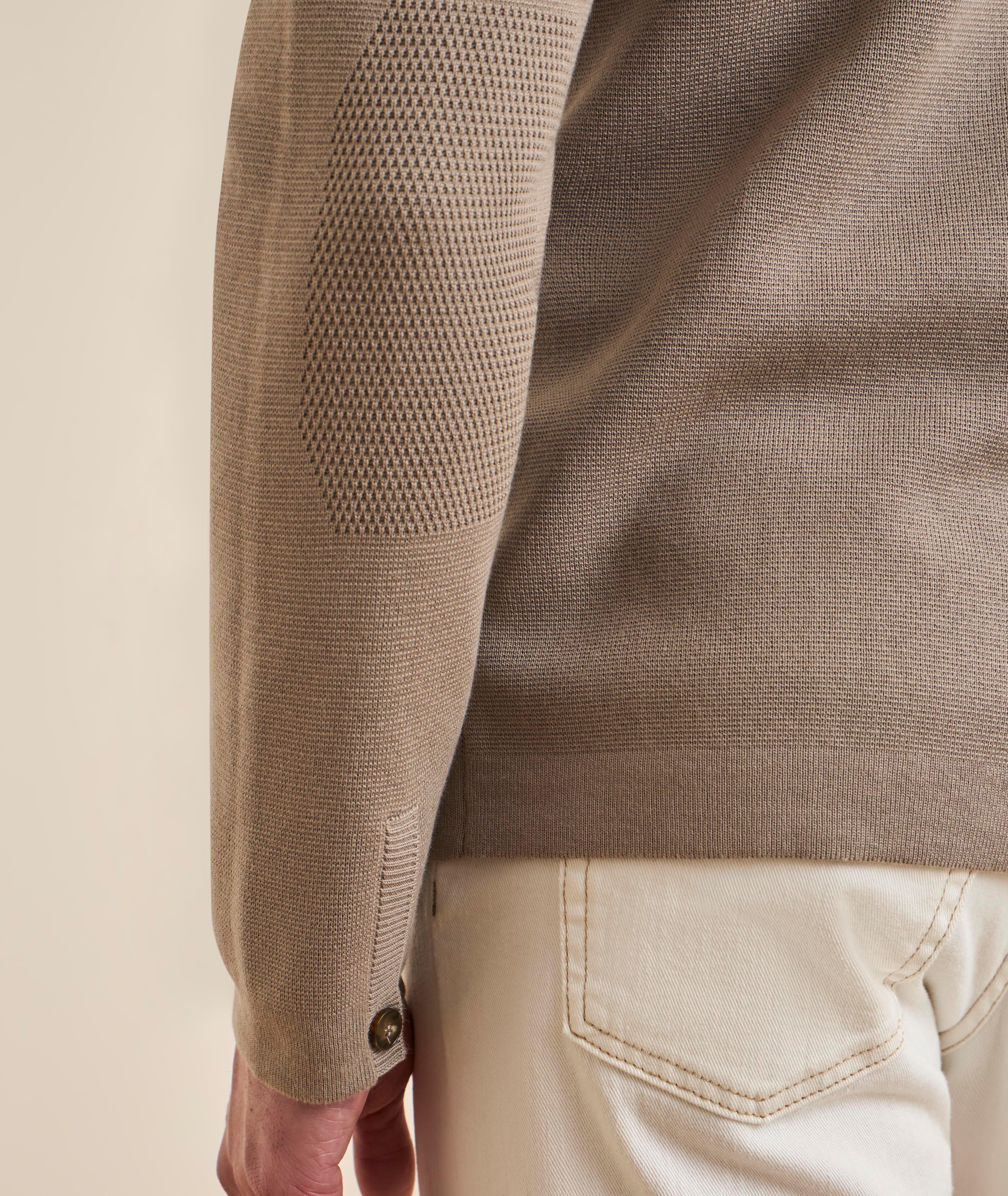 Cardigan à col coton-modal maille  image 4