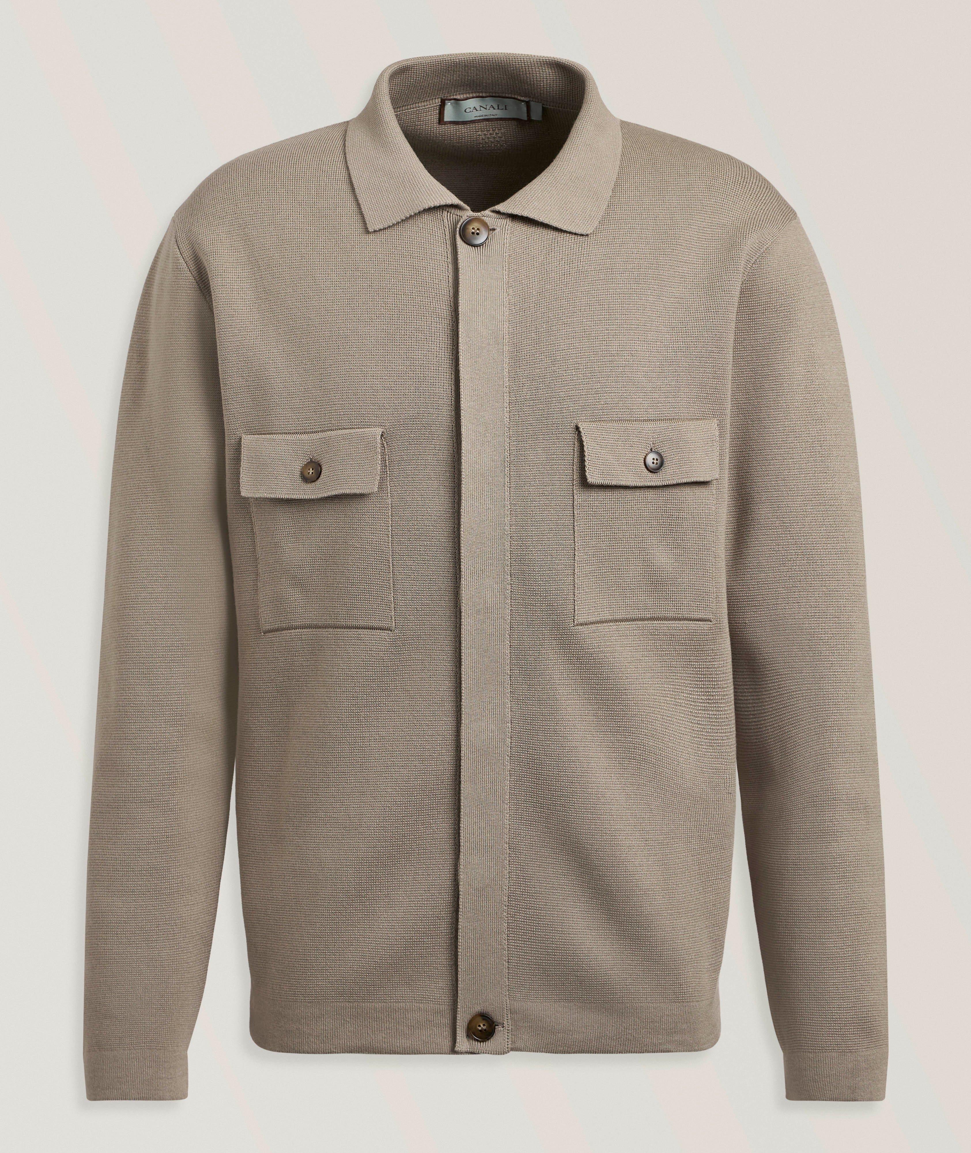 Cardigan à col coton-modal maille  image 0