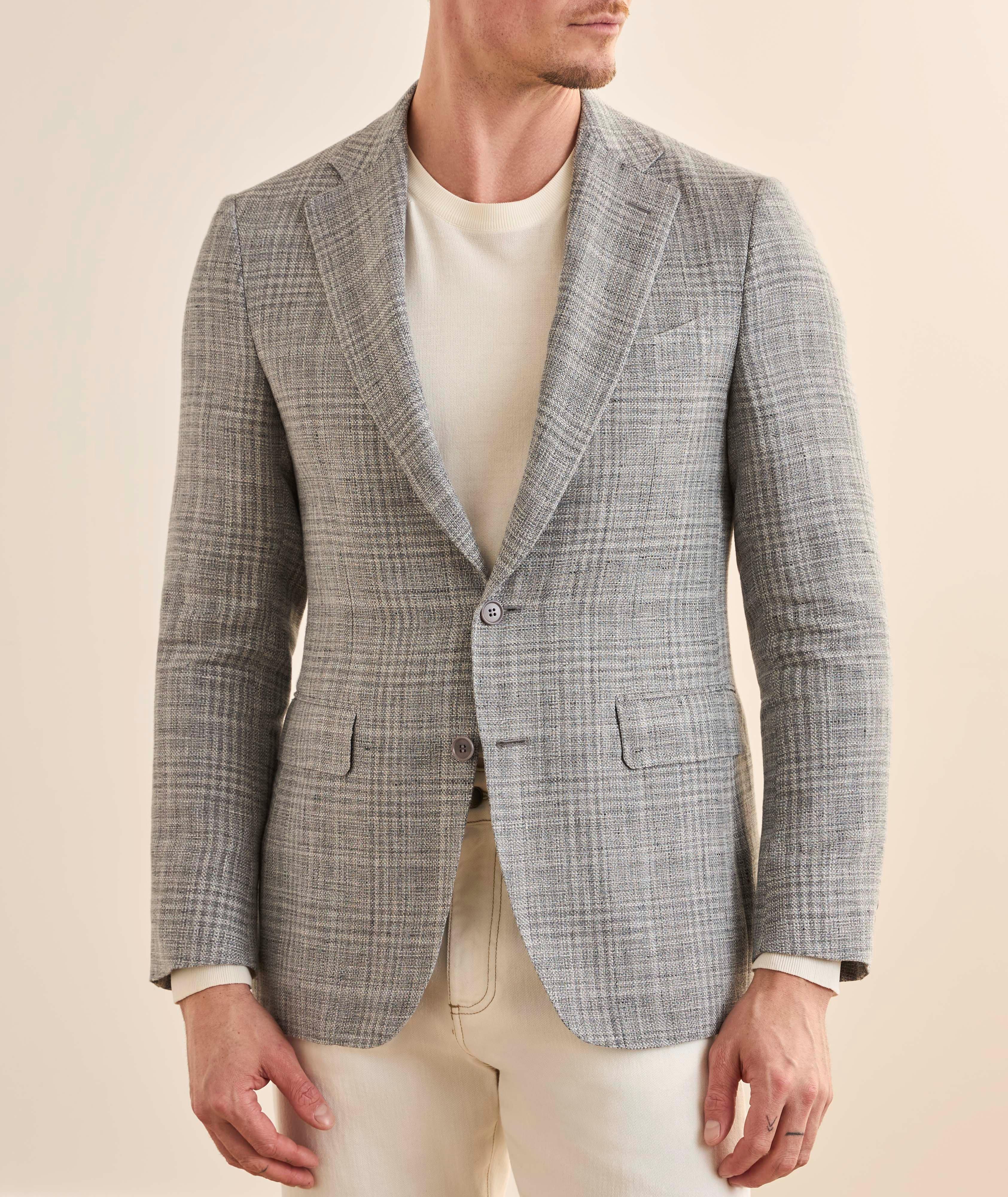 Capri Check Linen-Wool Sport Jacket image 1