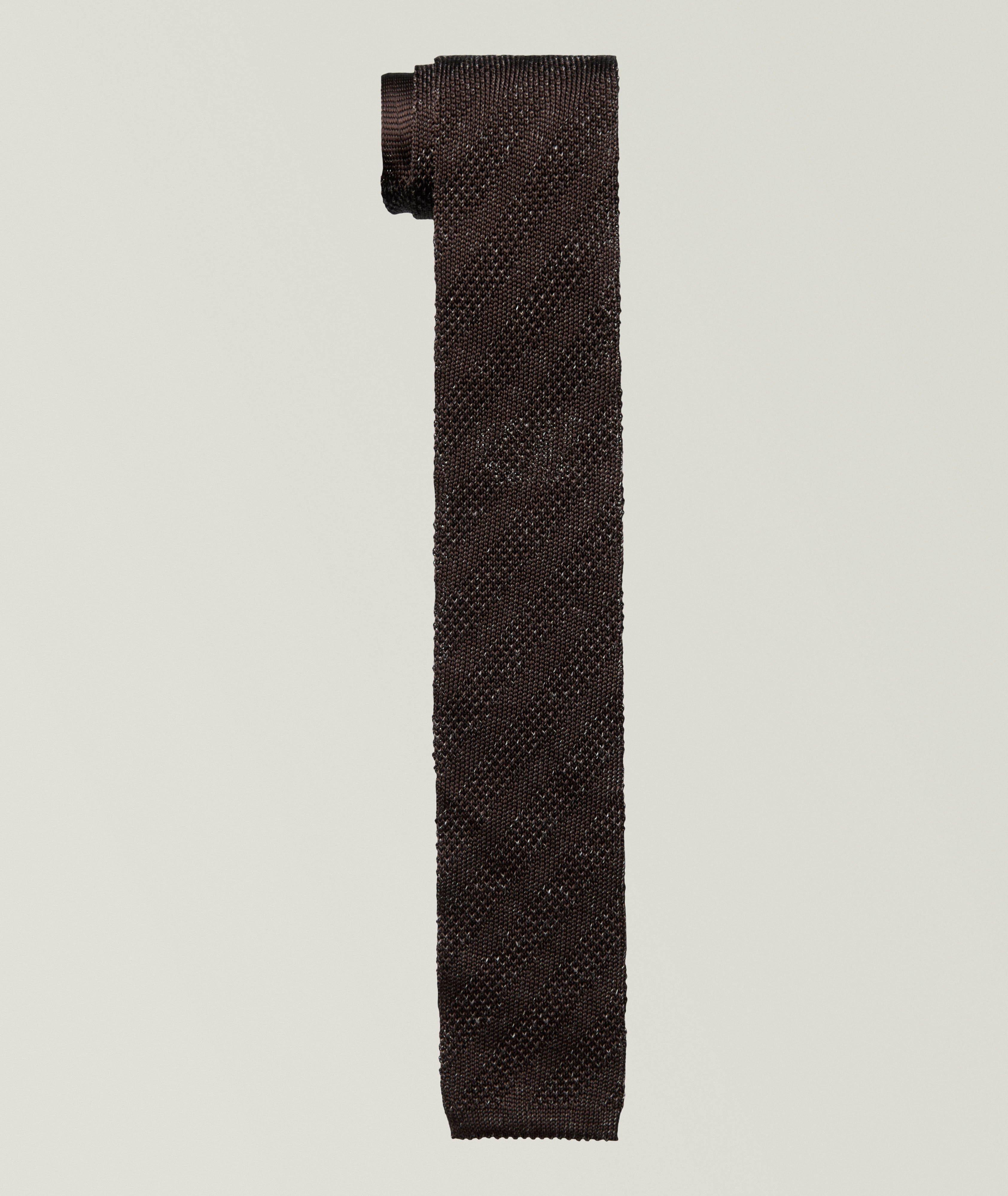 Canali Knit Silk-Linen Tie