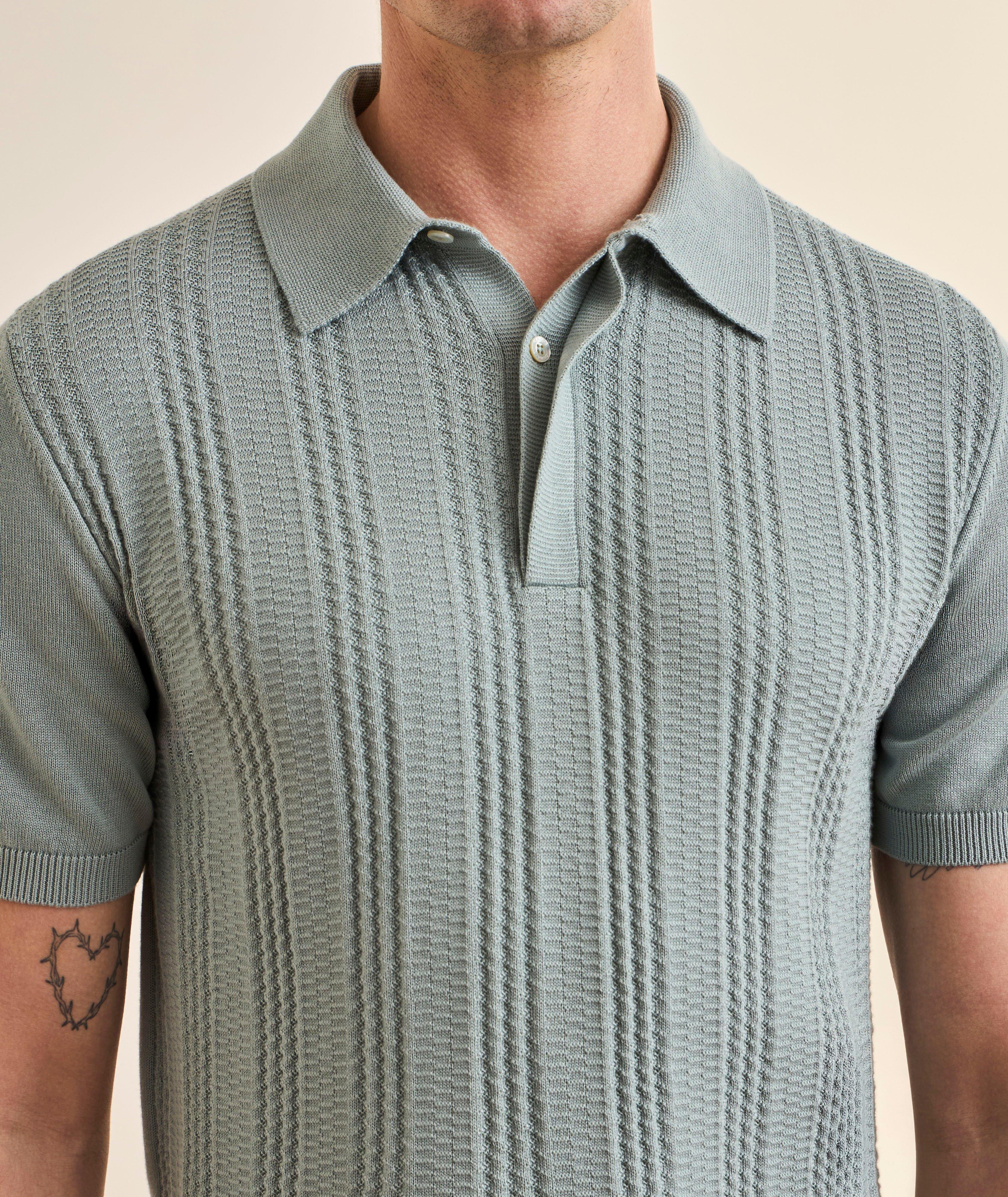 Polo coton-modal tricot tapisserie  image 3