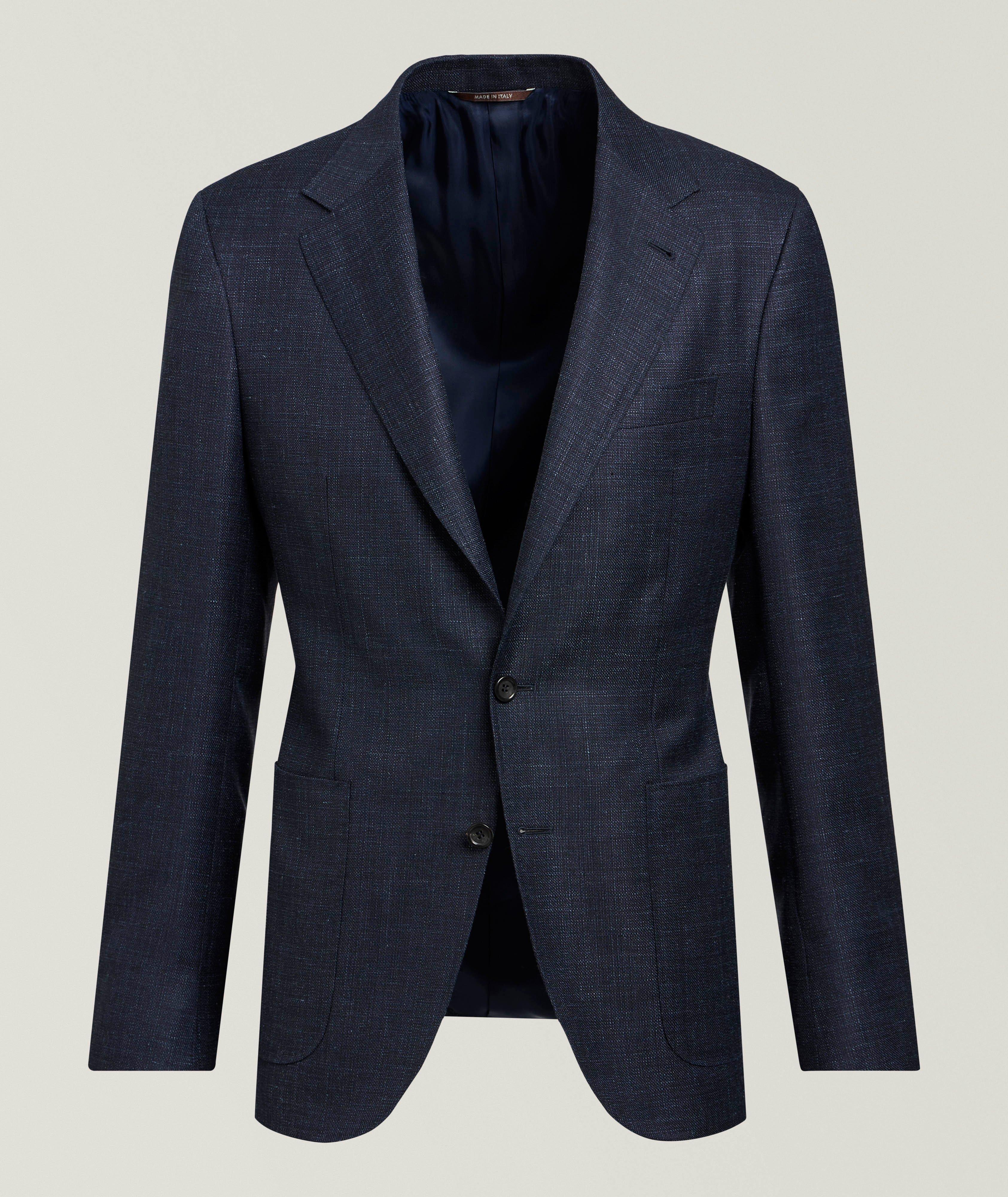 Canali Kei Wool-Silk-Linen Sport Jacket