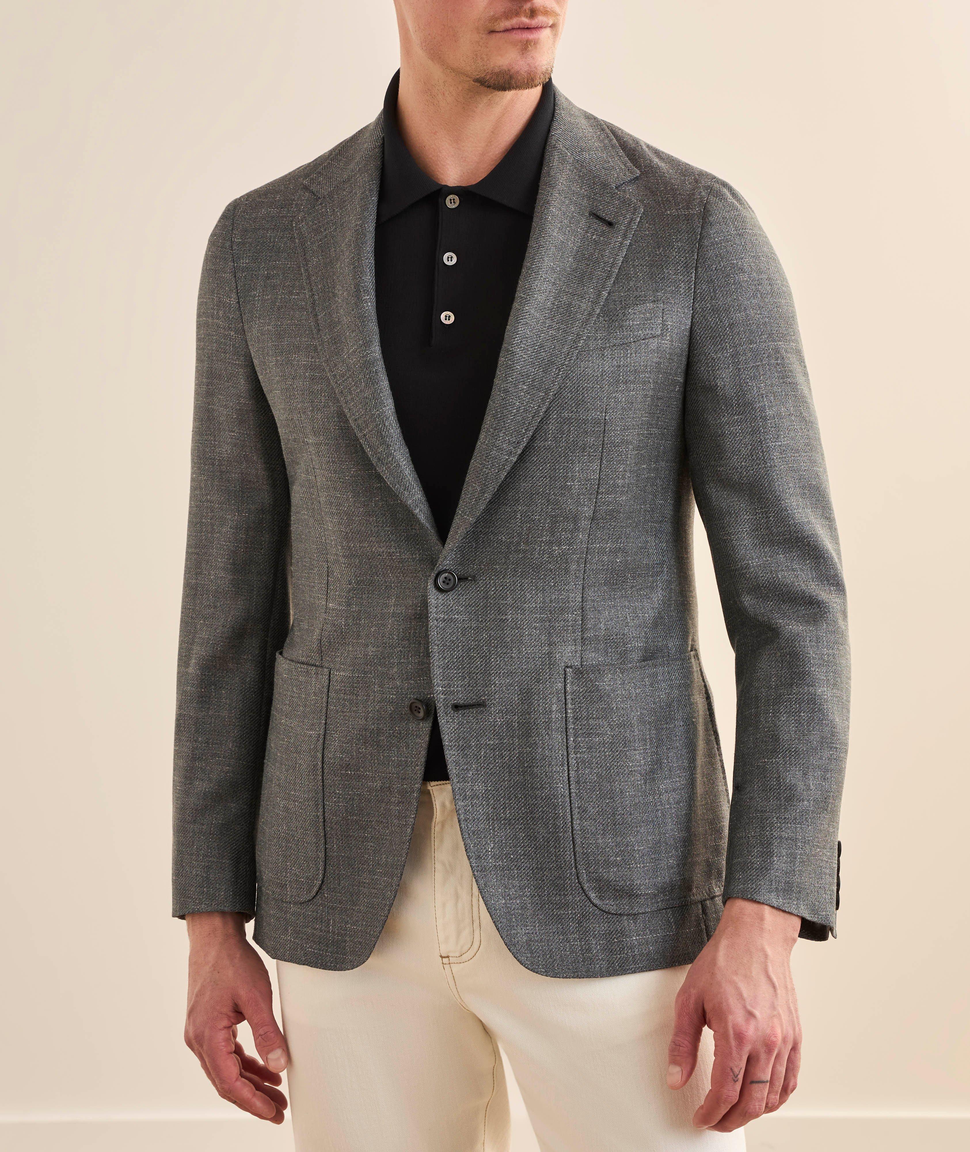 Veston sport laine-soie-lin Kei image 1