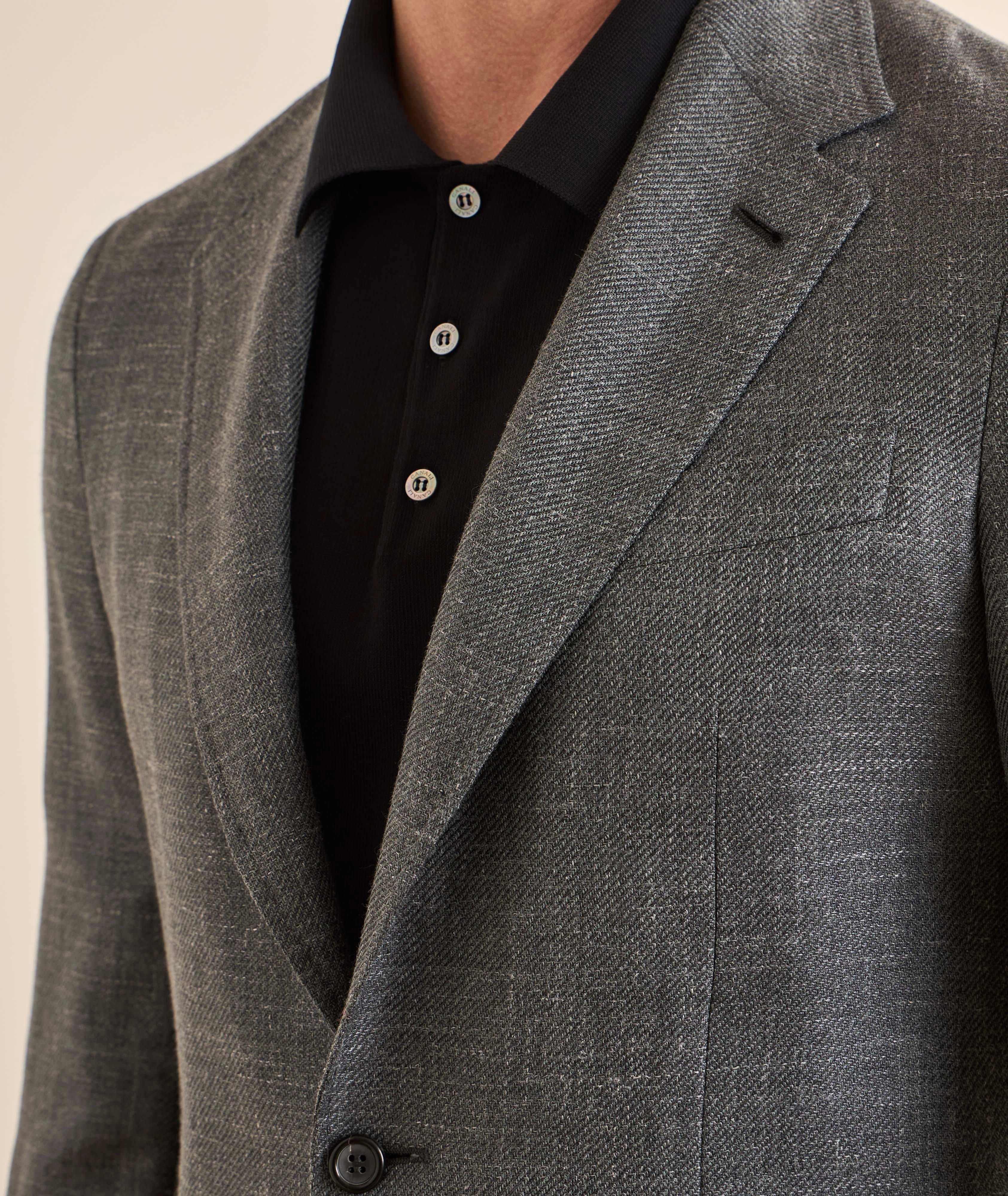 Veston sport laine-soie-lin Kei image 3