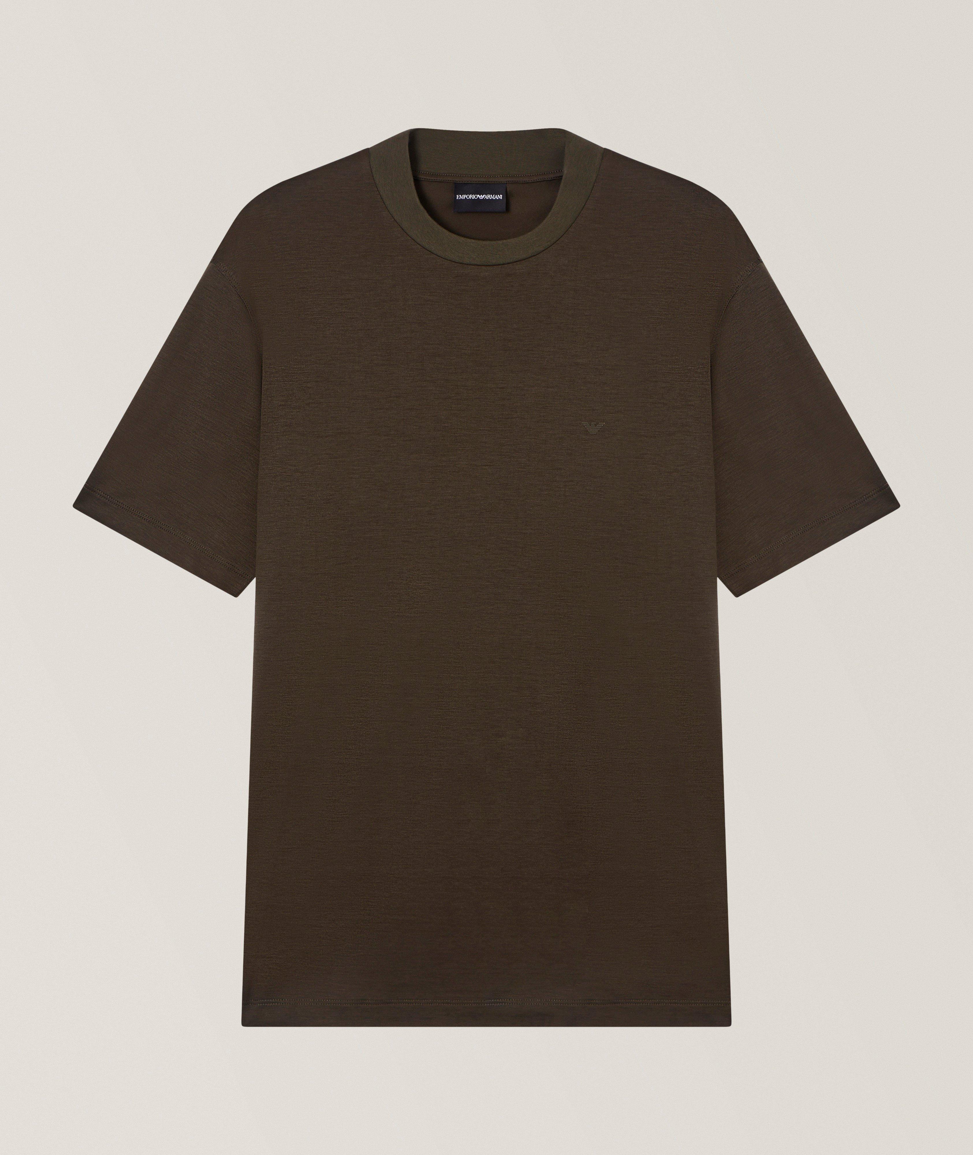 Emporio Armani Travel Essentials Lyocell-Cotton T-Shirt | T-Shirts 