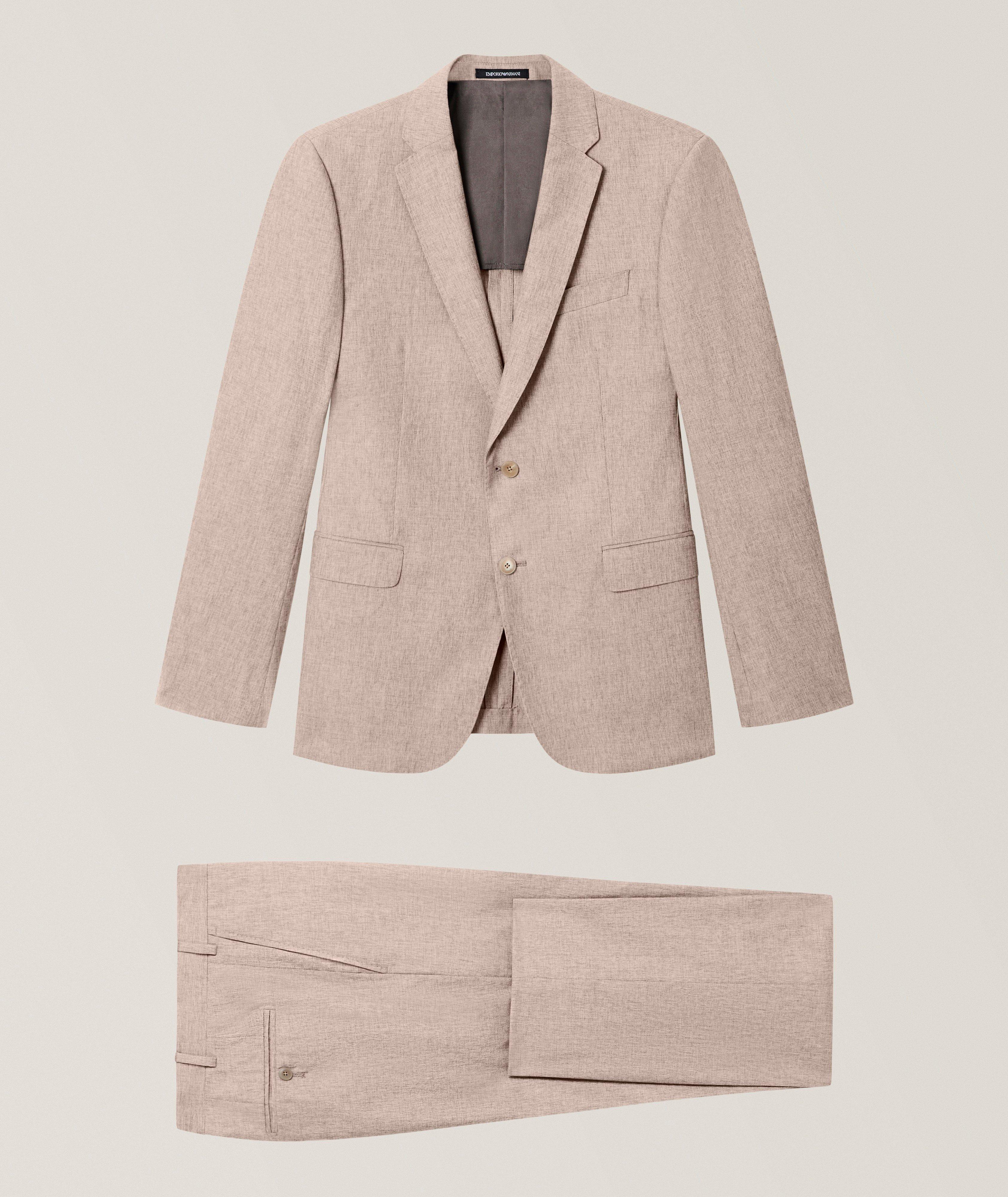 Emporio Armani Complet en mélange ligne-m coupe-ajustée