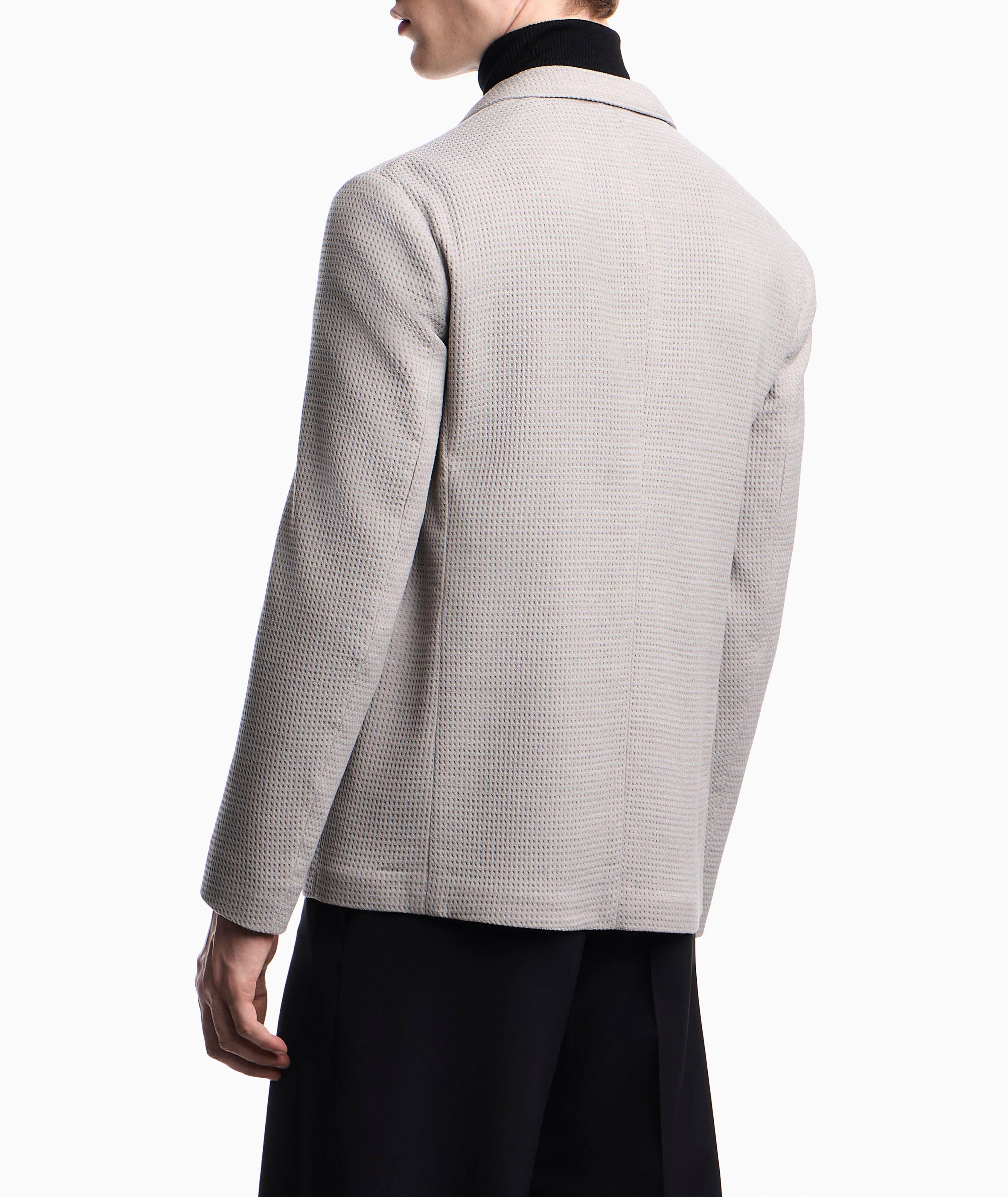 Emporio Armani 3D Waffle-Effect Jersey Sport Jacket | Sport