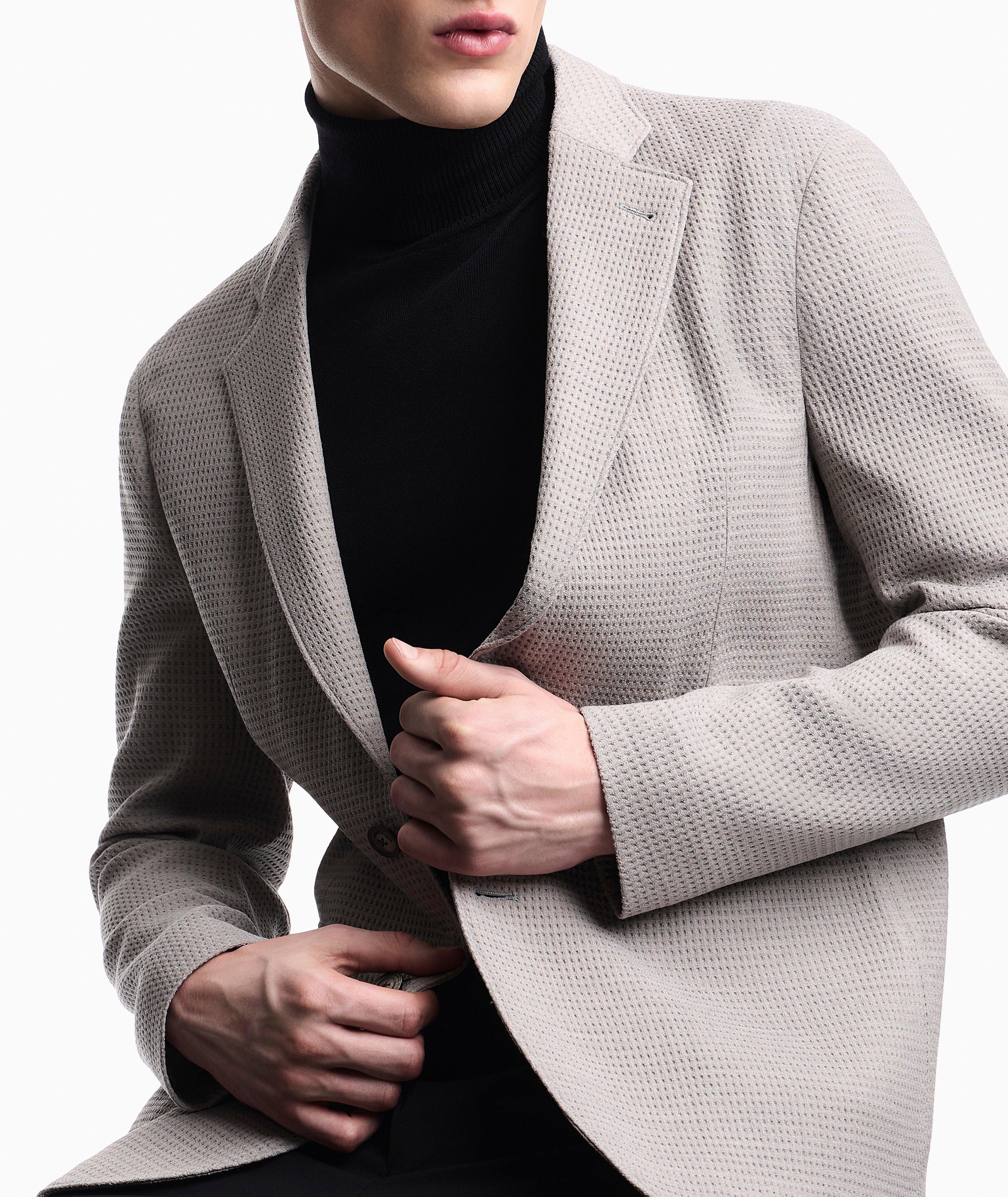 Emporio Armani 3D Waffle-Effect Jersey Sport Jacket | Sport