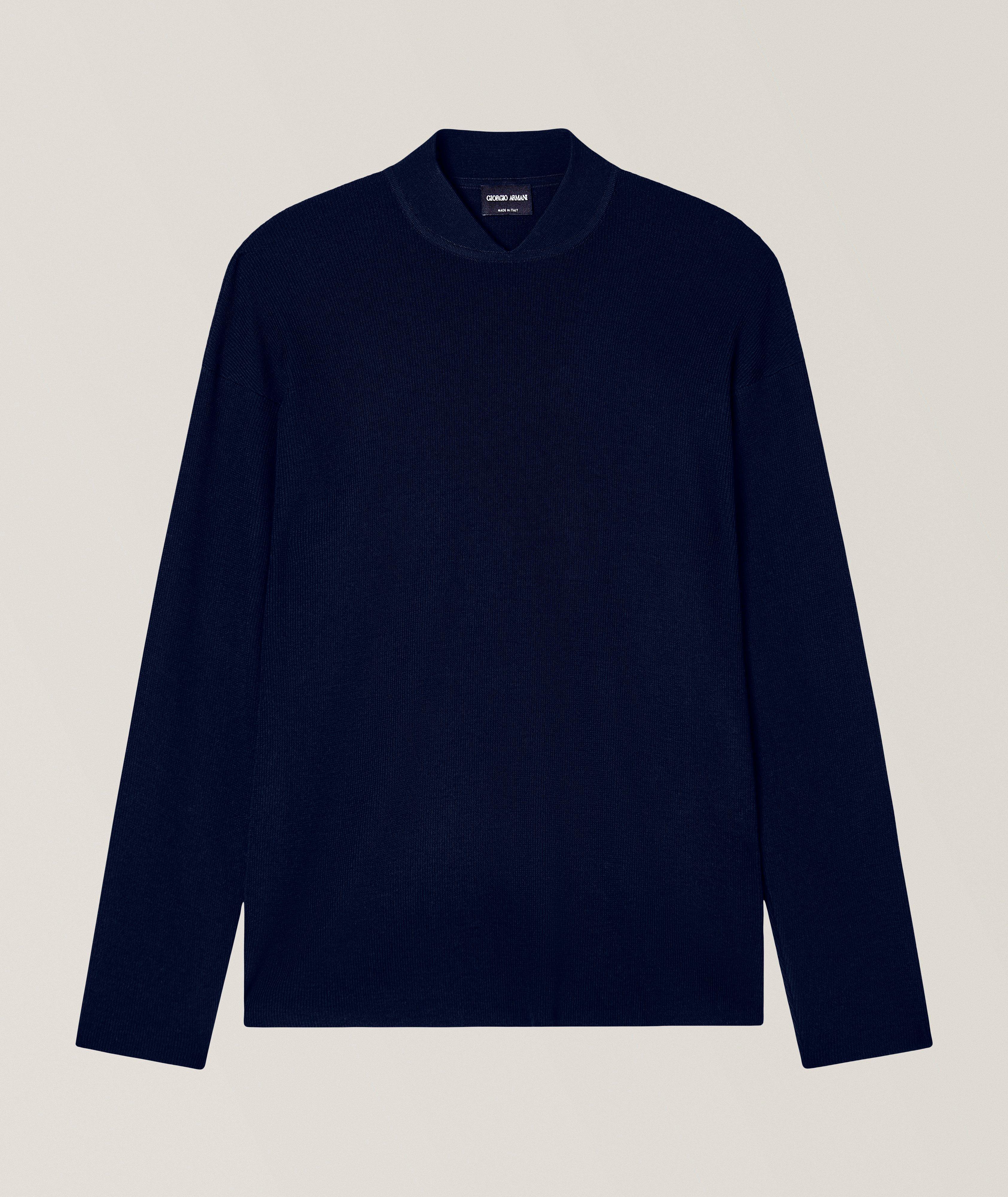 Wool-Cashmere Ribbed Sweater image 0