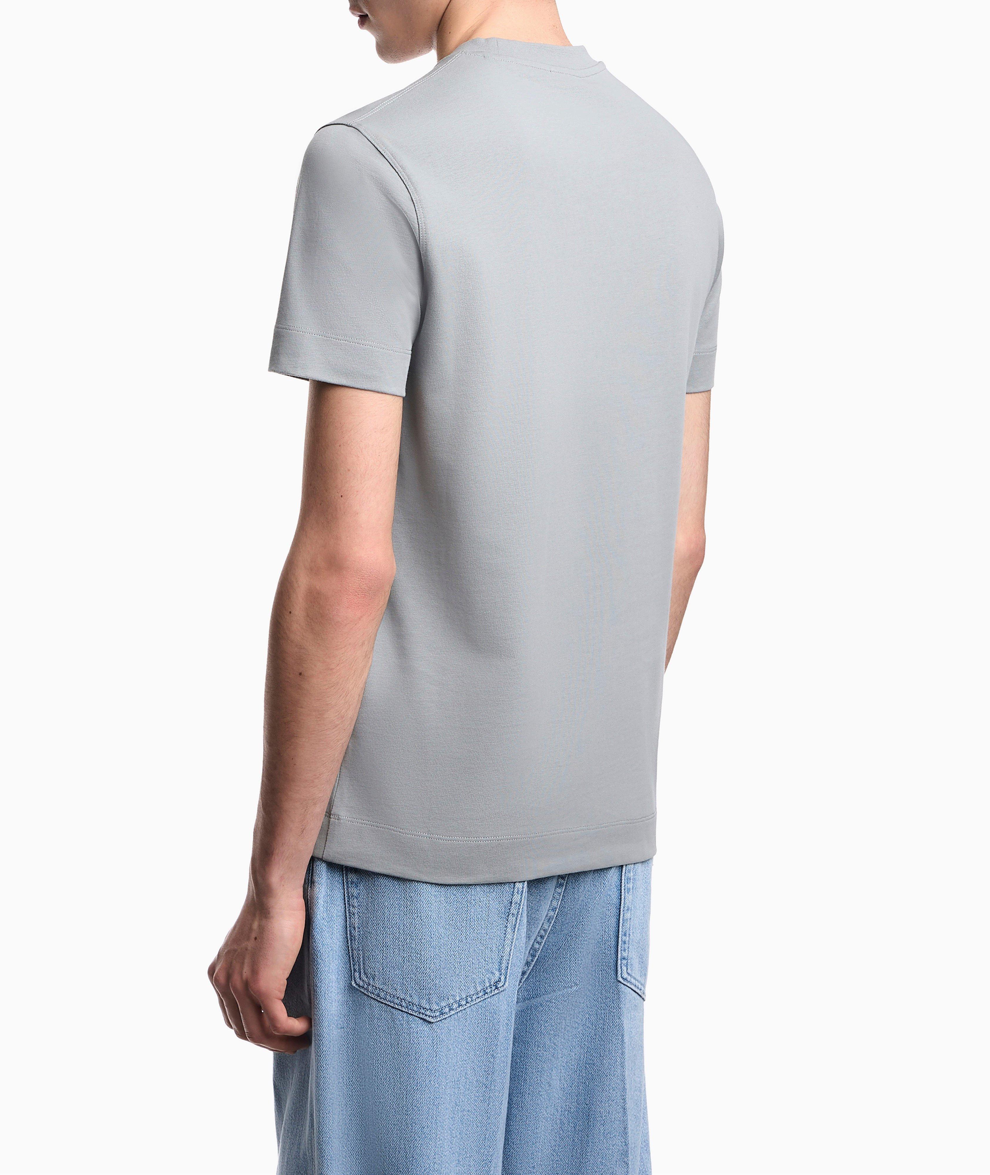 Embroidered Eagle Logo Cotton T-Shirt image 2