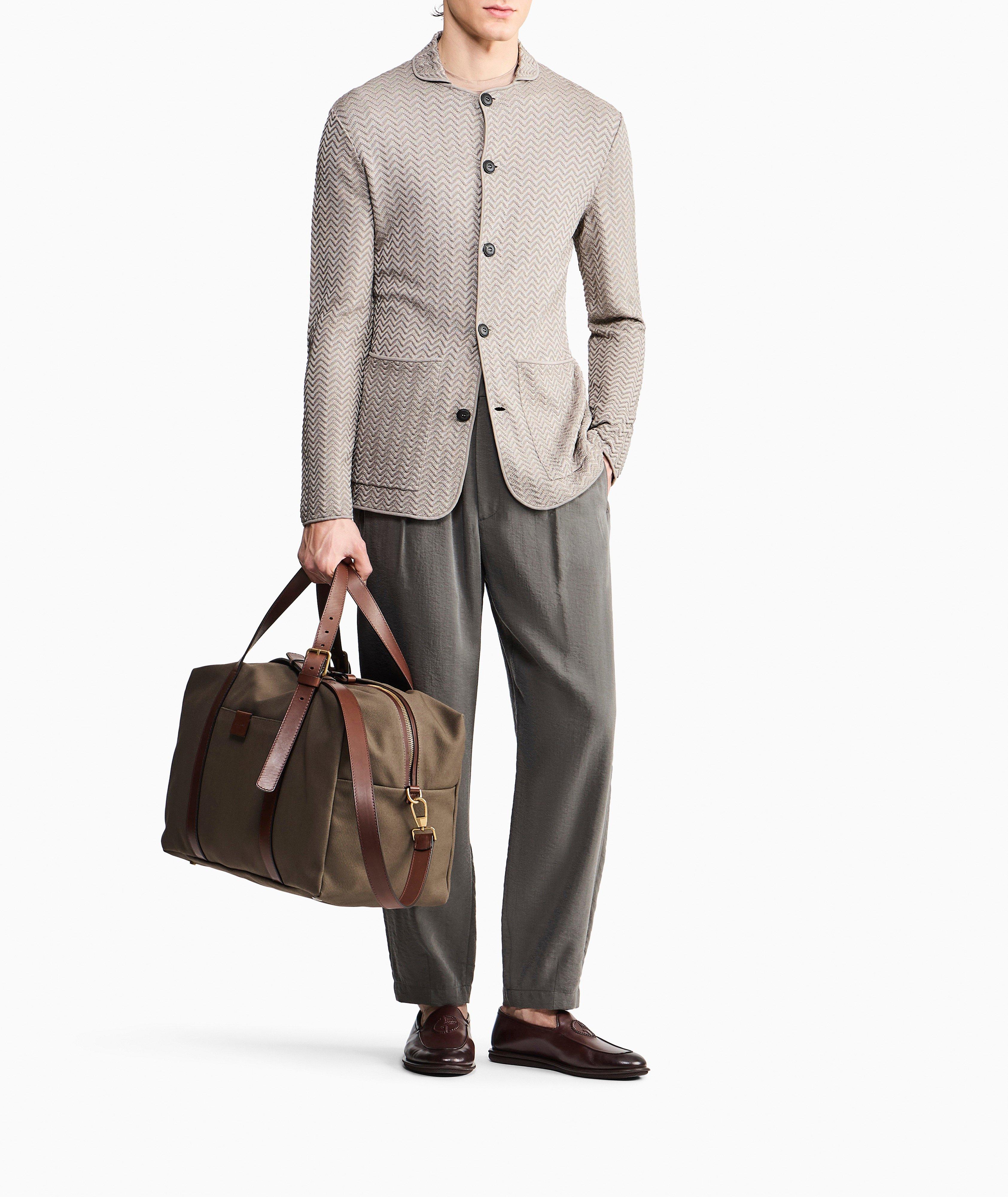 【良品】GIORGIO ARMANI 編み込み アンコンジャケット Giorgio Armani ASV Chevron Ottoman Knit Sport Jacket | Sport