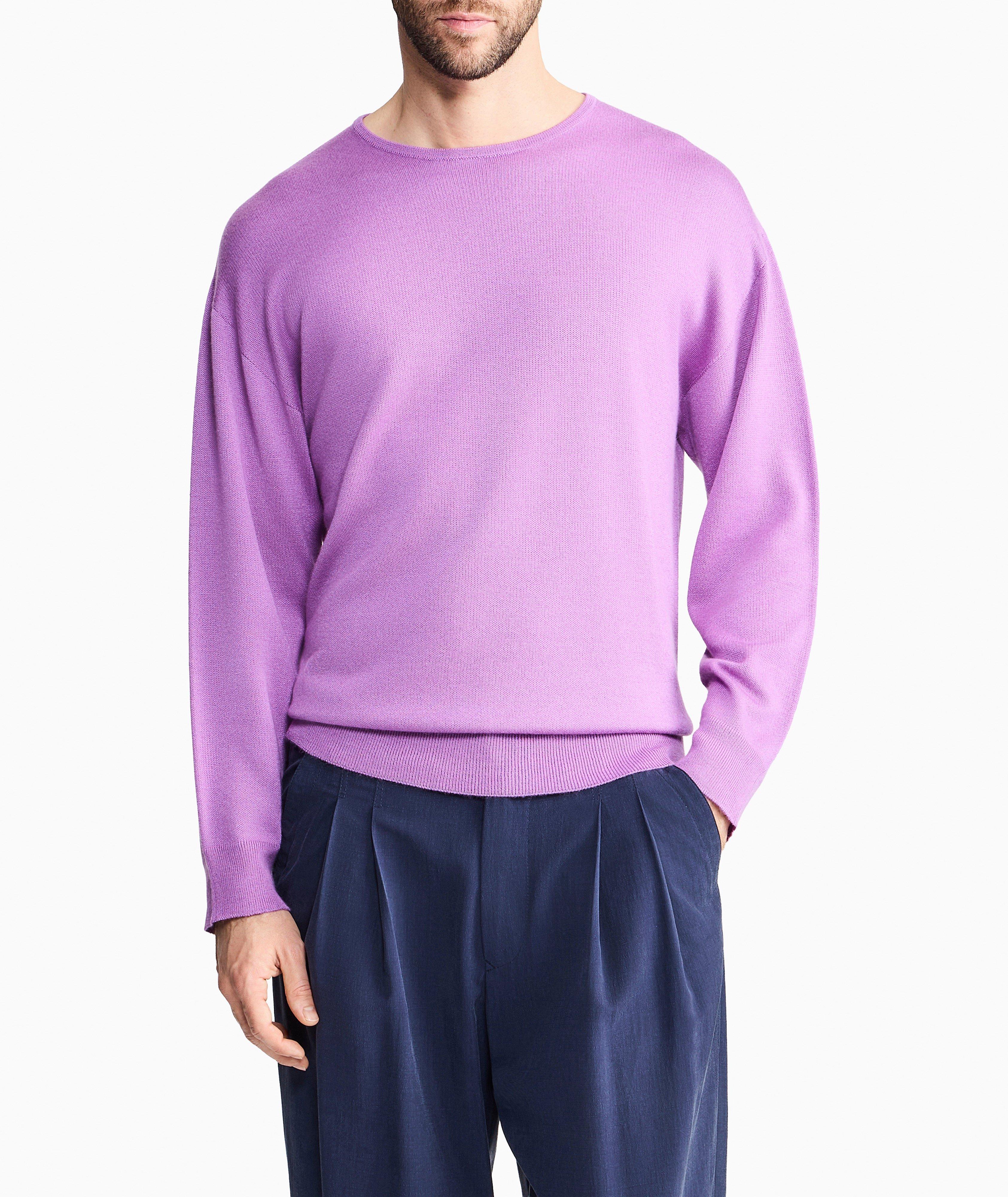Cashmere-Silk Crewneck Sweater image 1