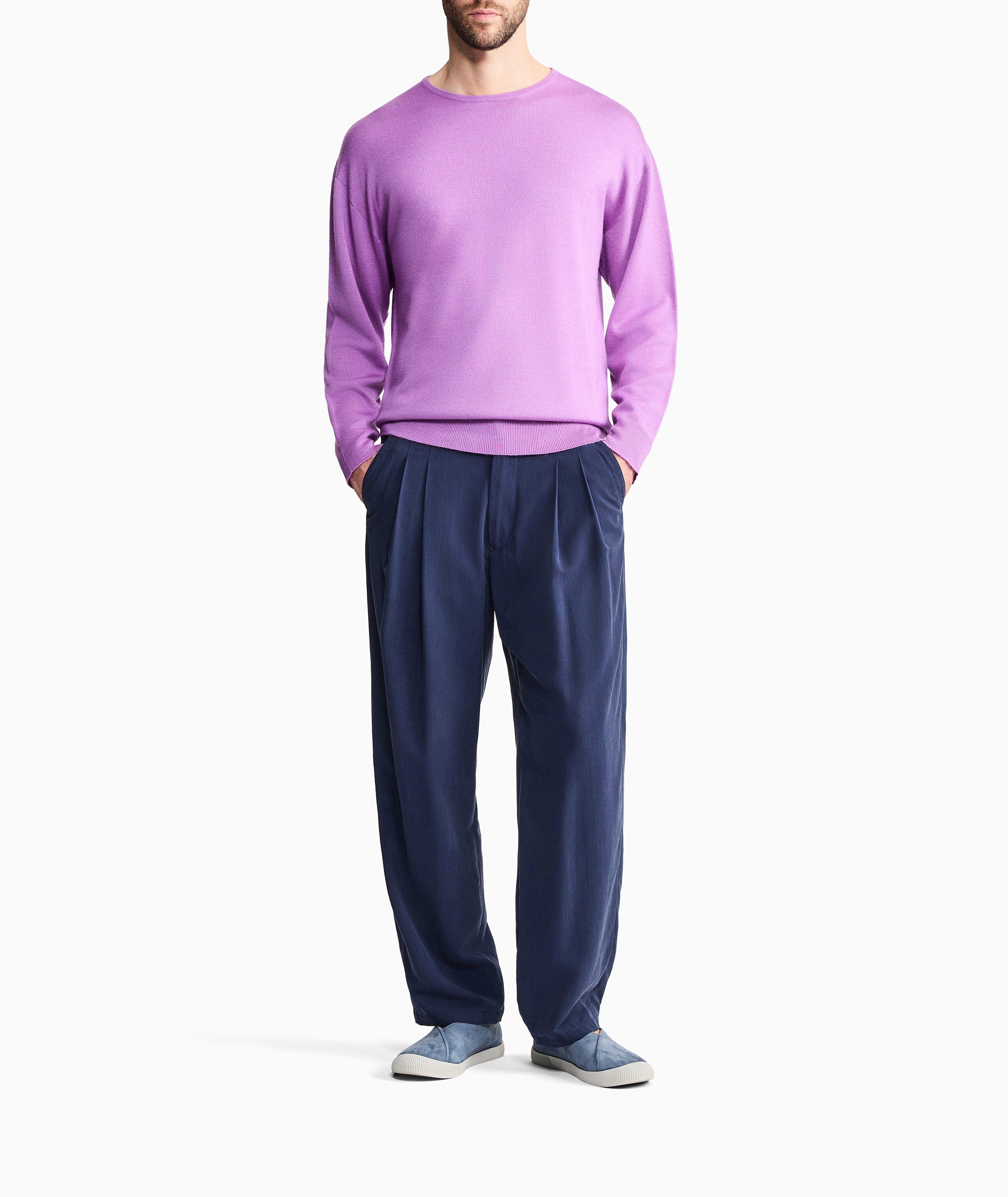 Cashmere-Silk Crewneck Sweater image 4