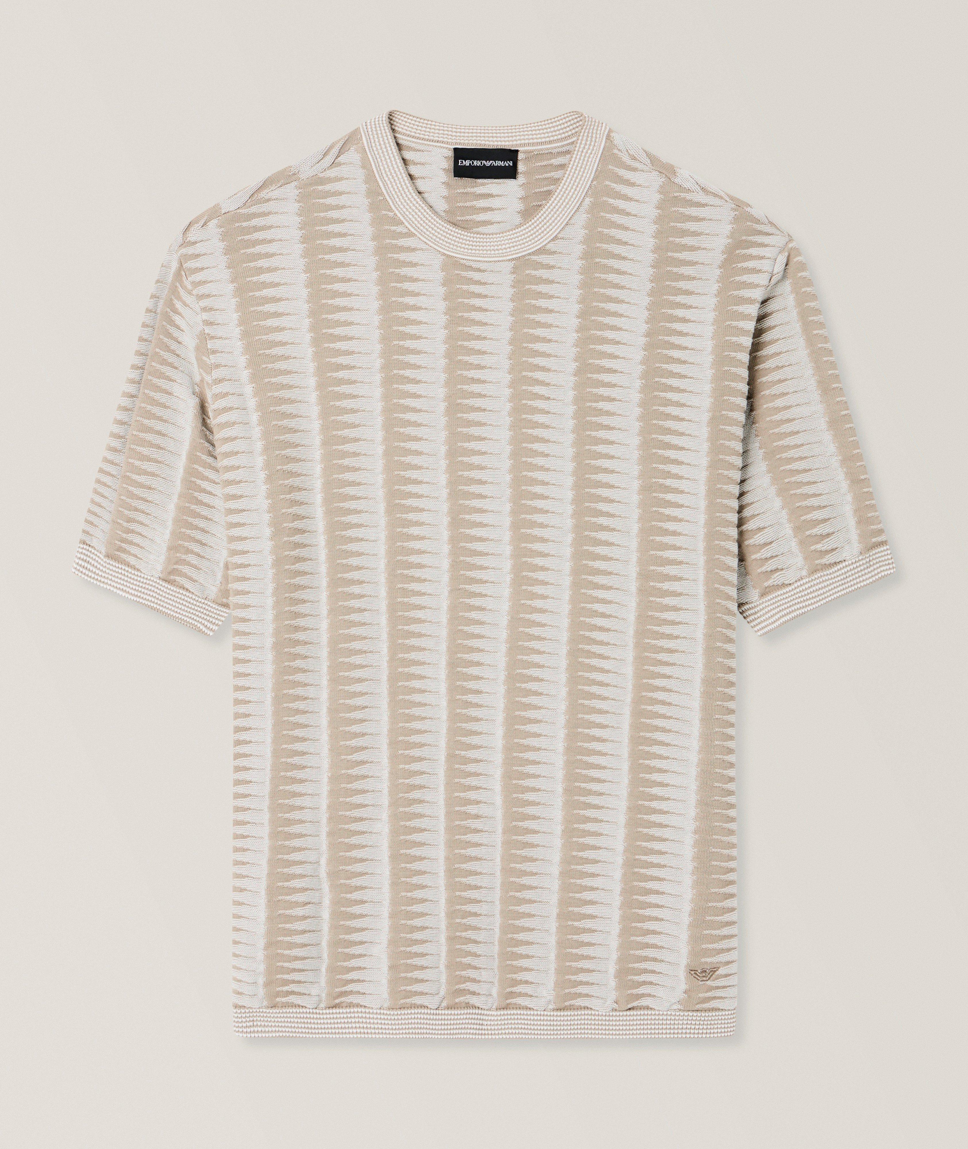 Two-Tone Jagged Motif Sweater image 0