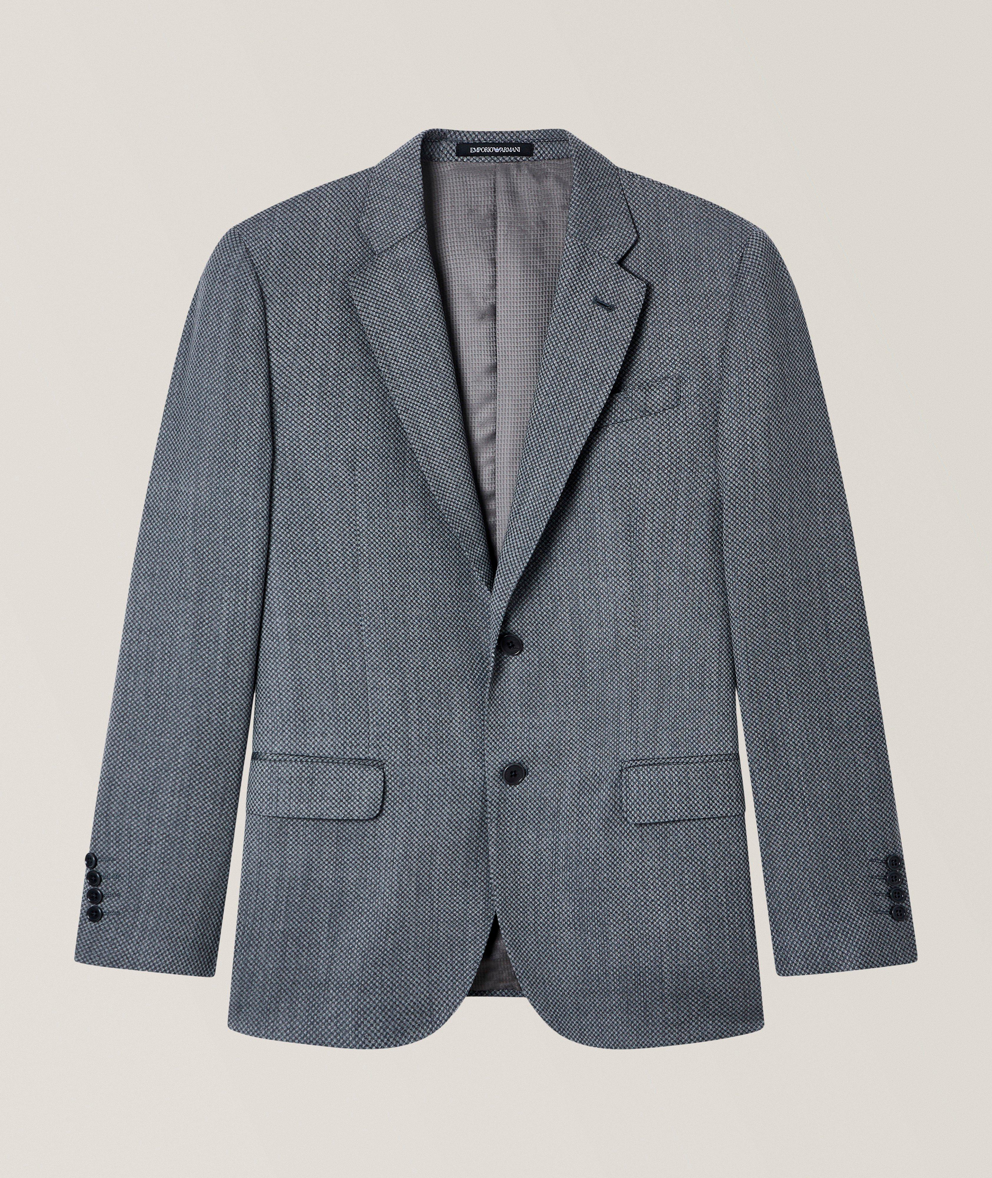 Emporio Armani 3D Micro-Textured Sport Jacket | Sport Jackets