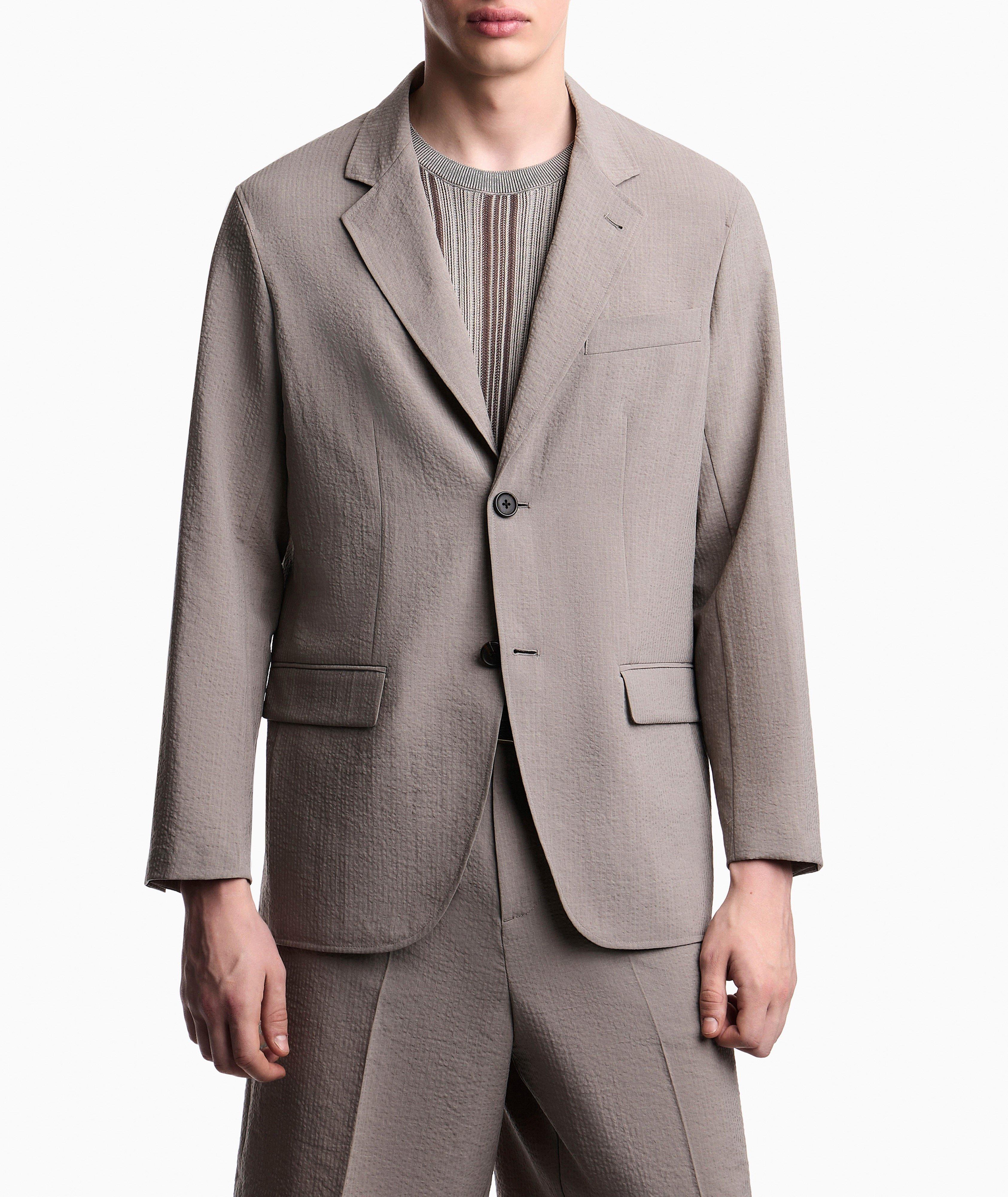 Emporio Armani Technical Seersucker Sport Jacket | Sport Jackets